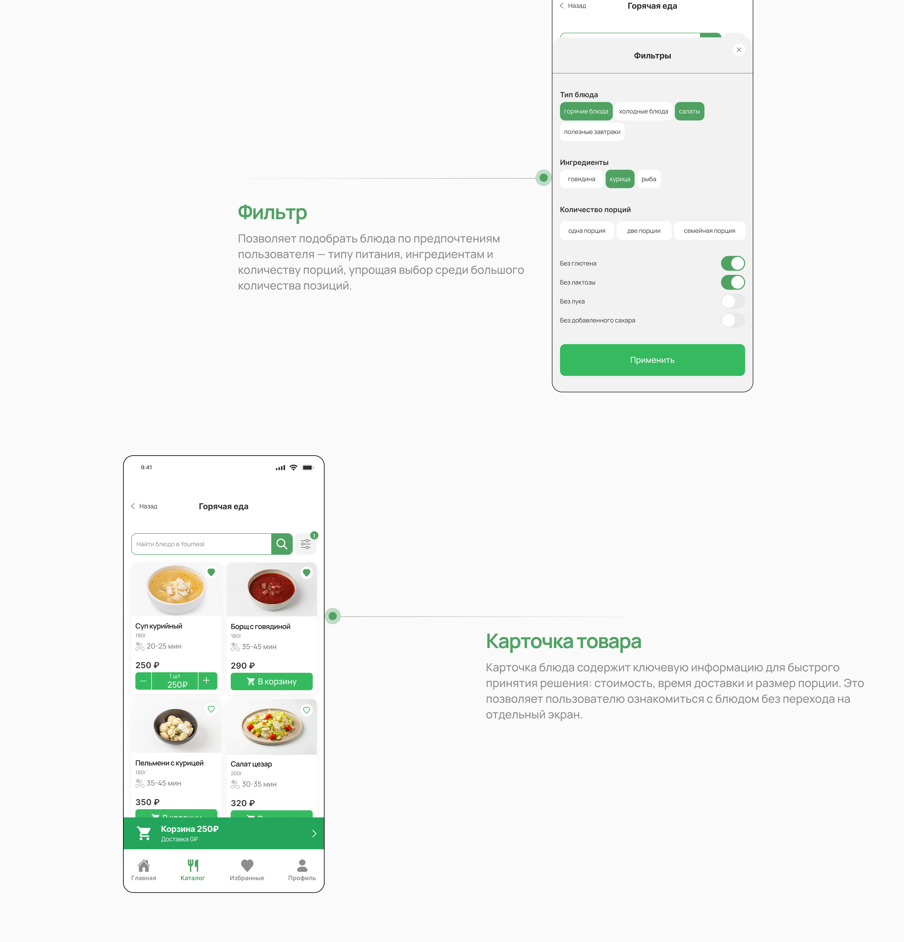 YouMeal — простой UX мобильной доставки еды — Изображение №11 — Интерфейсы на Dprofile