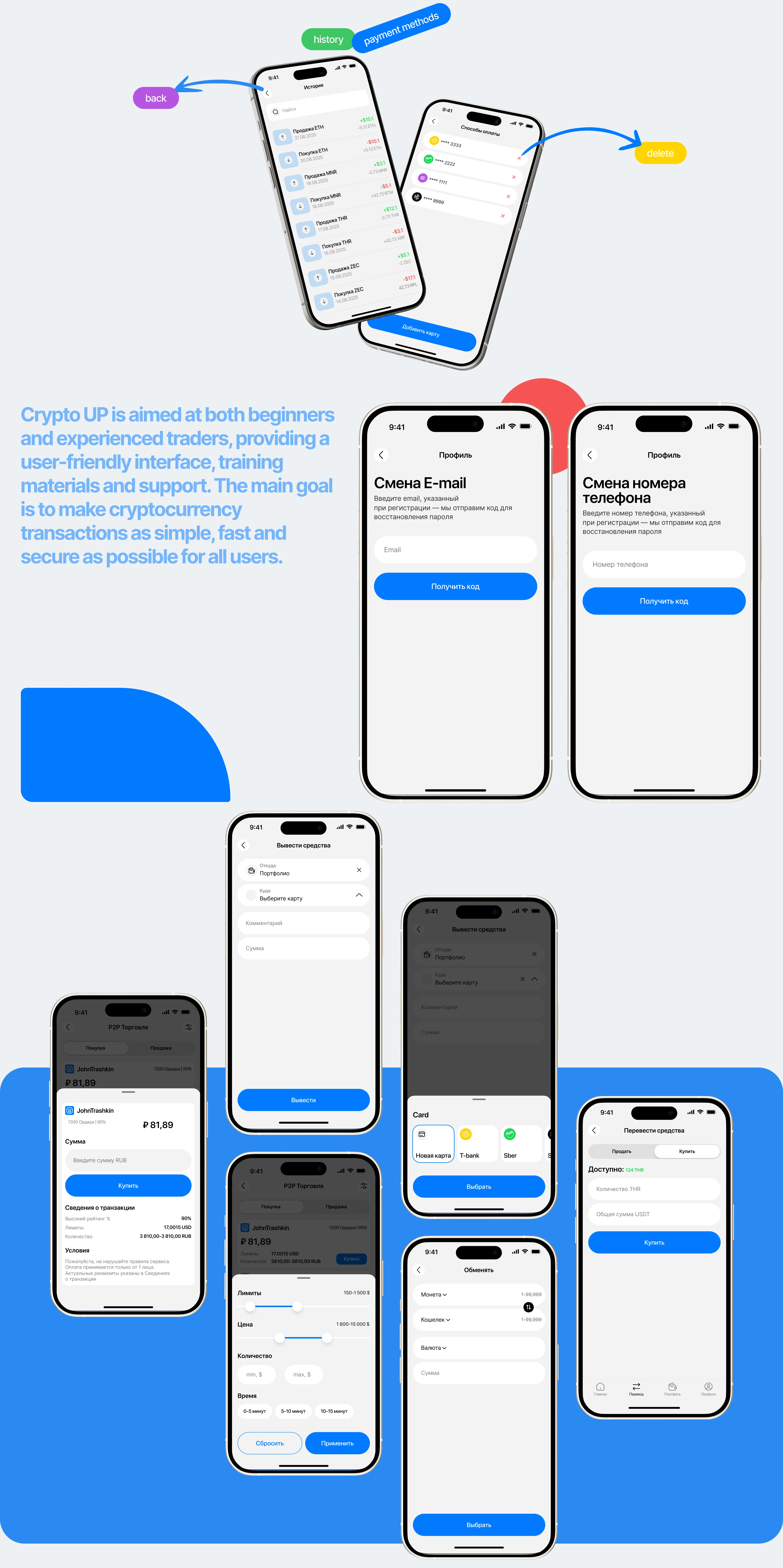 Crypto Up — Изображение №13 — Интерфейсы на Dprofile