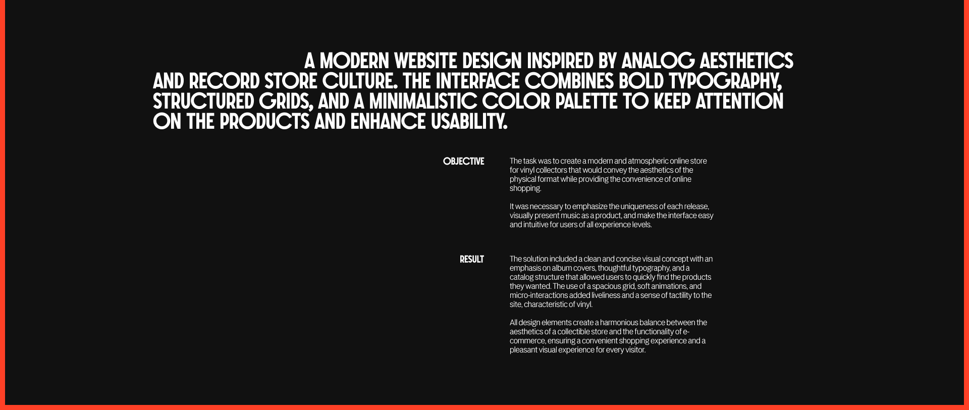 Bass&Wax | Онлайн-магазин винила и аудио-техники — Изображение №2 — Интерфейсы на Dprofile