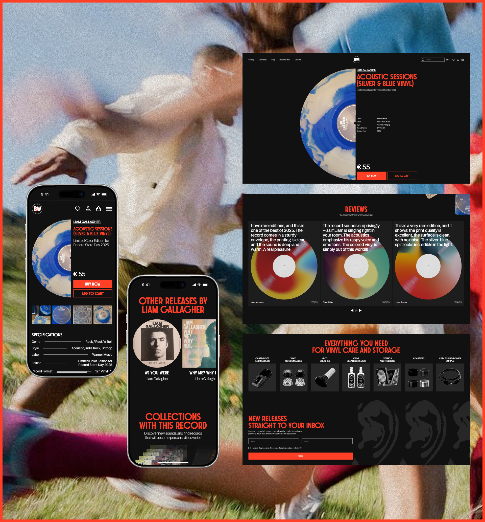 Bass&Wax | Онлайн-магазин винила и аудио-техники — Изображение №8 — Интерфейсы на Dprofile