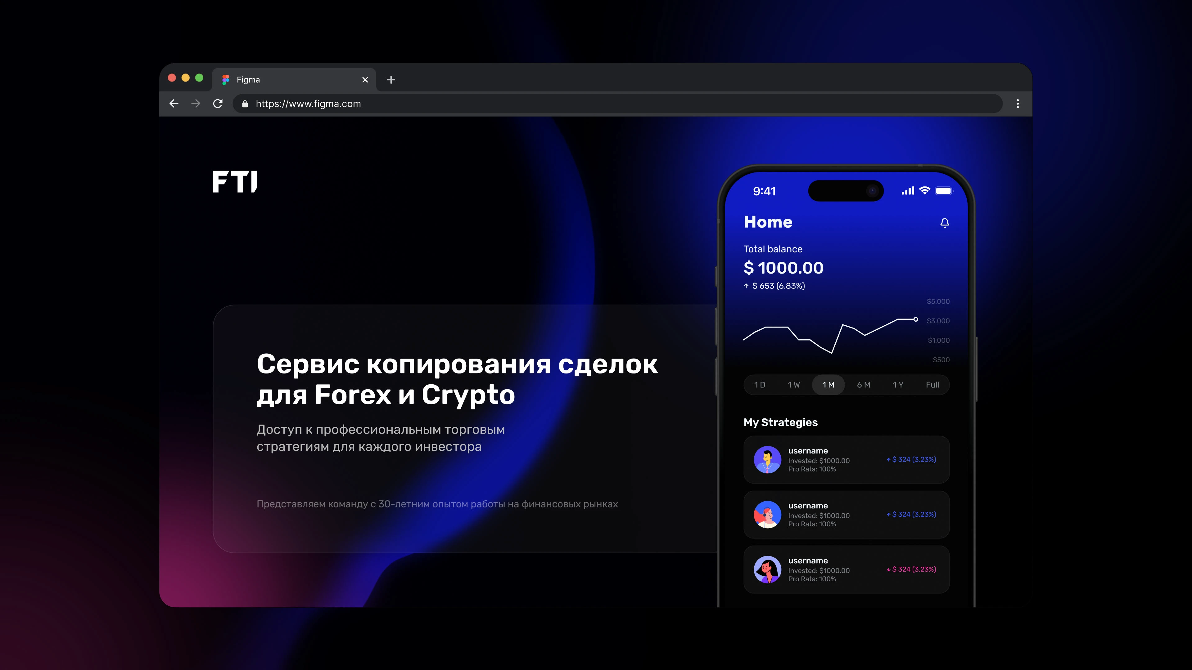 FTI | UI/UX Design Mobile App + Presentation — Изображение №1 — Интерфейсы на Dprofile