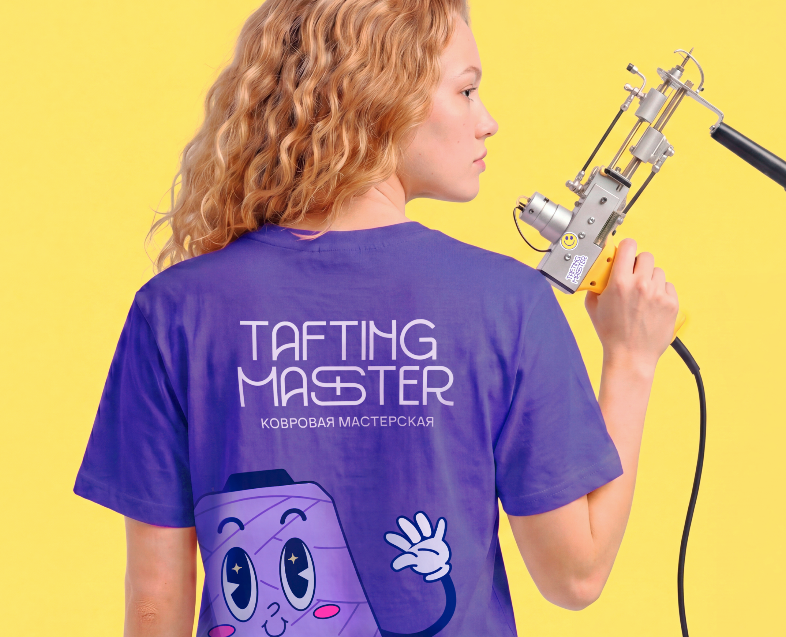TAFTING MASTER // АЙДЕНТИКА И МАСКОТ ДЛЯ КОВРОВОЙ МАСТЕРСКОЙ — Брендинг, Иллюстрация на Dprofile