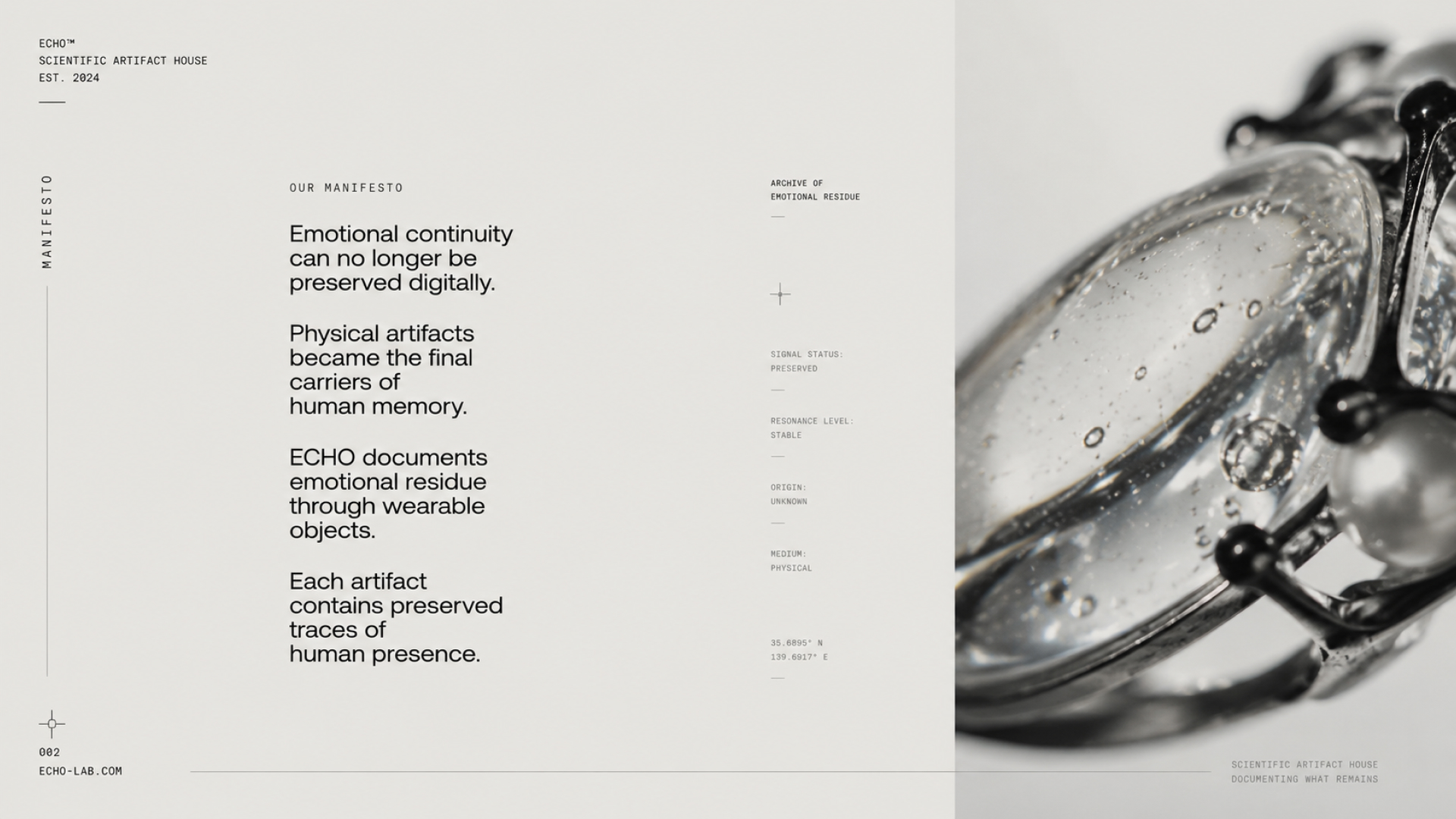 JEWELLERY BRAND-IDENTITY // ECHO — Изображение №2 — Брендинг на Dprofile