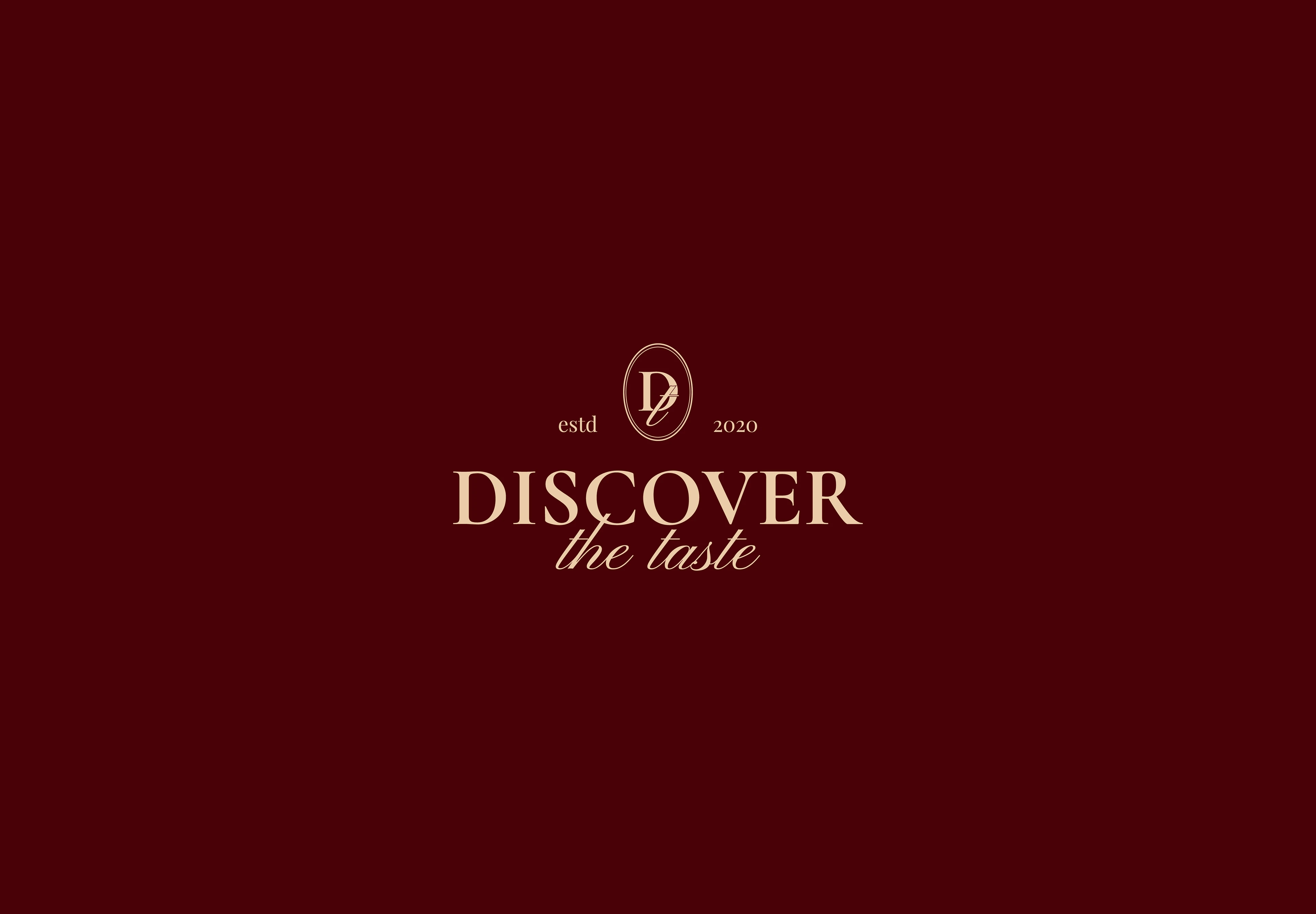 "DISCOVER THE TASTE" / Фирменный стиль ресторана — Изображение №1 — Брендинг на Dprofile