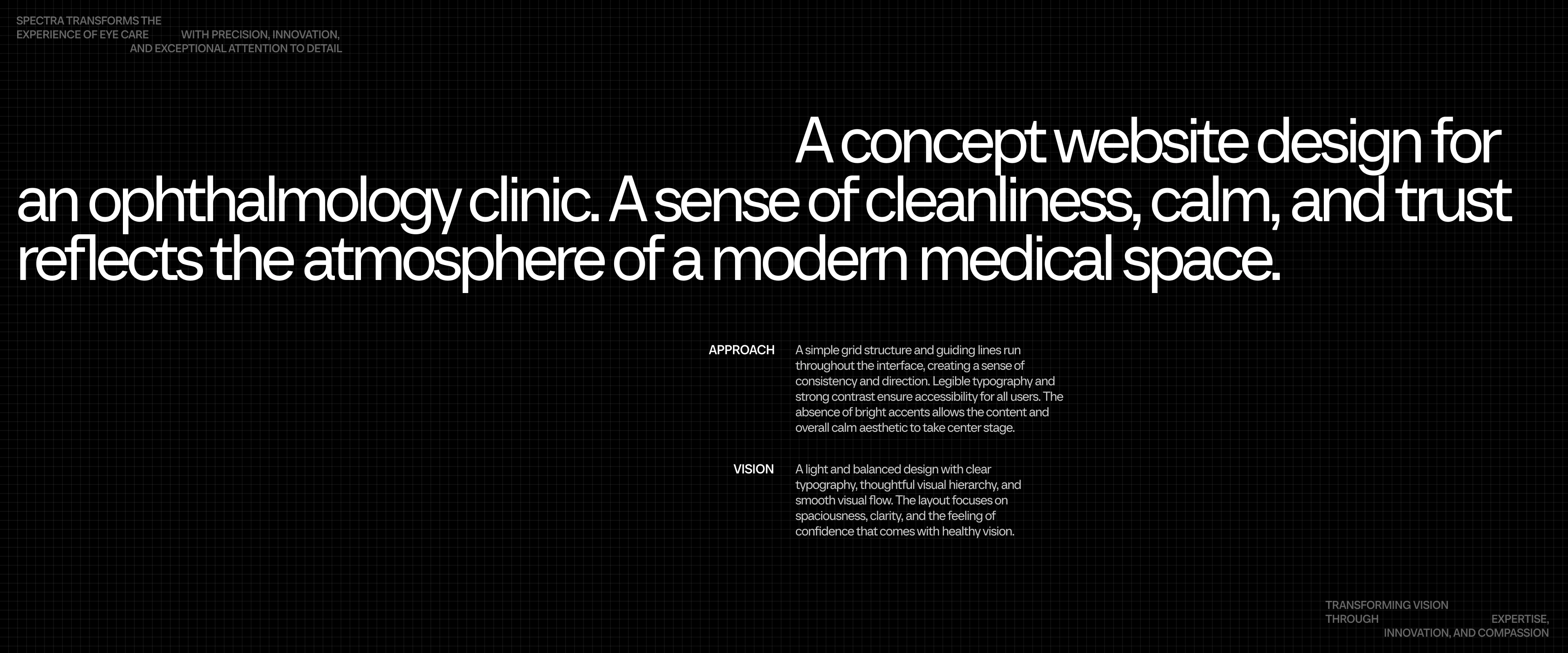 Spectra Eye Clinic — UX/UI — Изображение №2 — Интерфейсы на Dprofile