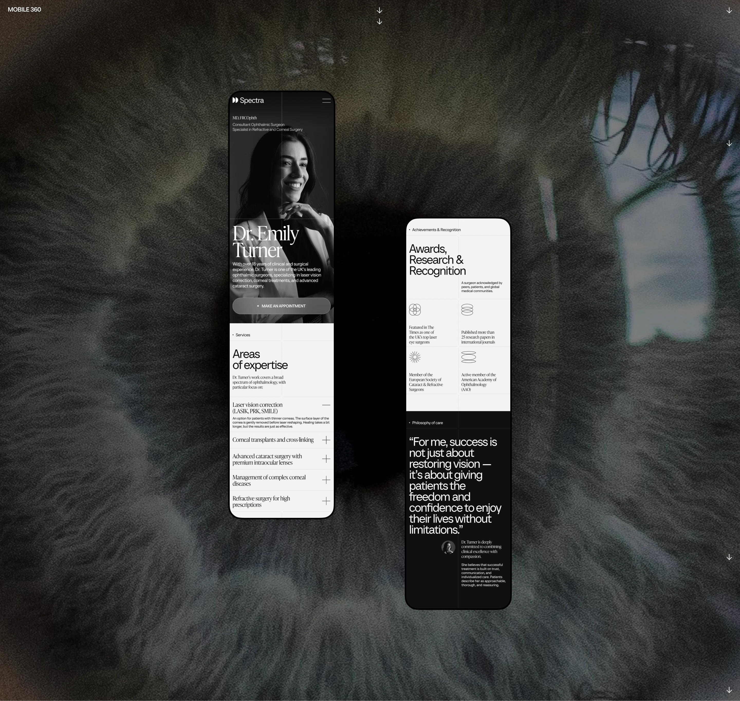 Spectra Eye Clinic — UX/UI — Изображение №13 — Интерфейсы на Dprofile