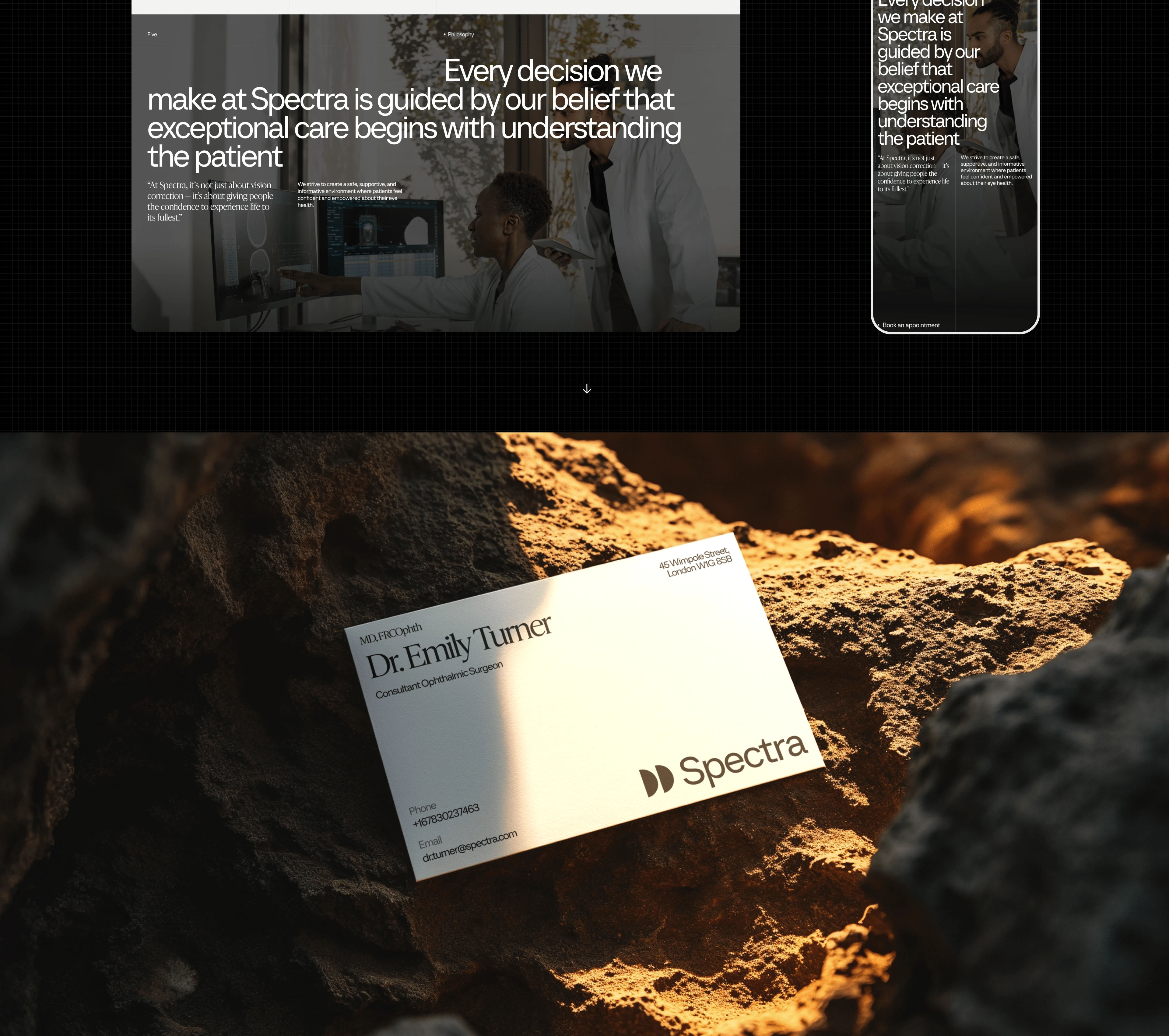 Spectra Eye Clinic — UX/UI — Изображение №19 — Интерфейсы на Dprofile
