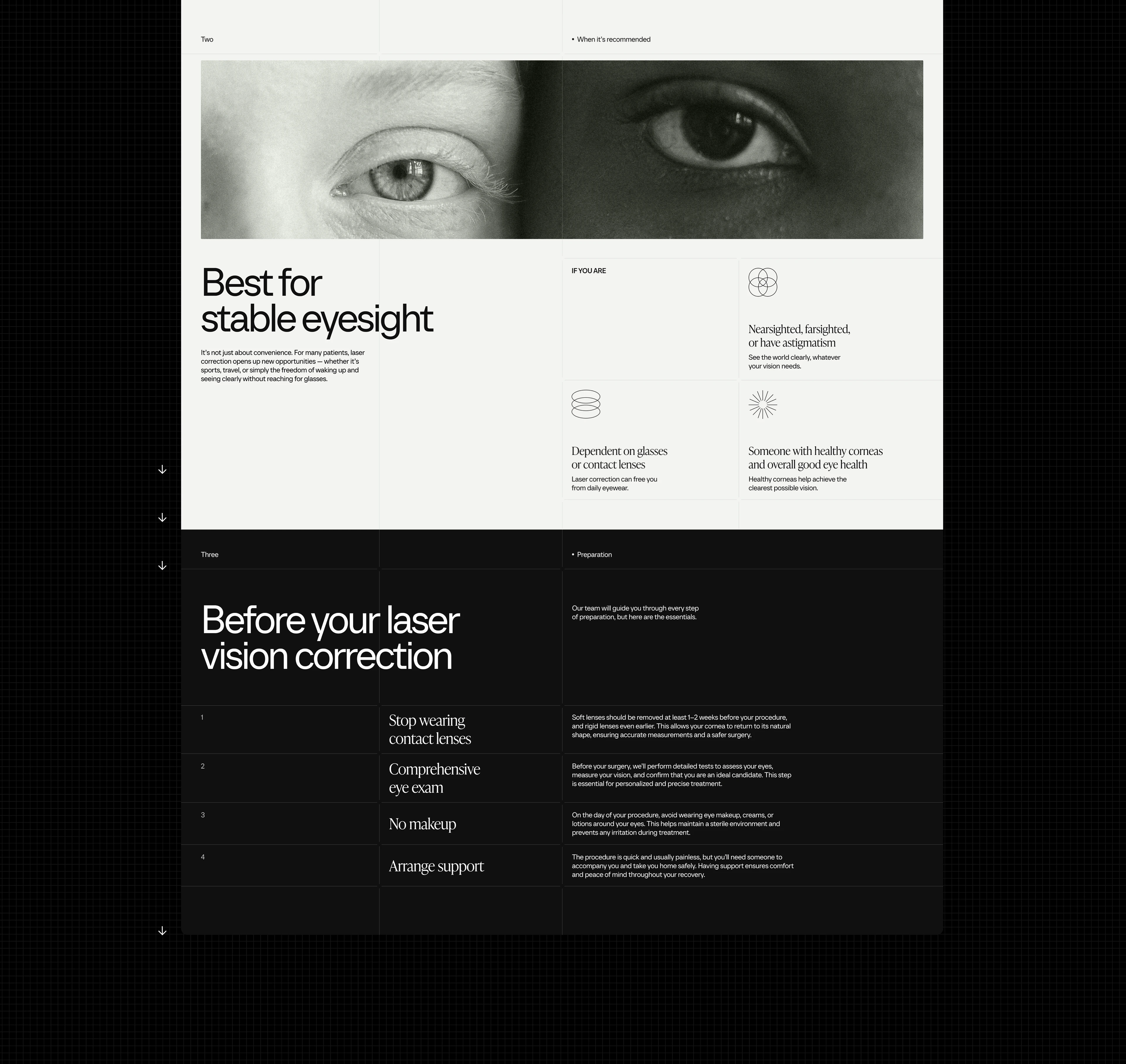 Spectra Eye Clinic — UX/UI — Изображение №8 — Интерфейсы на Dprofile