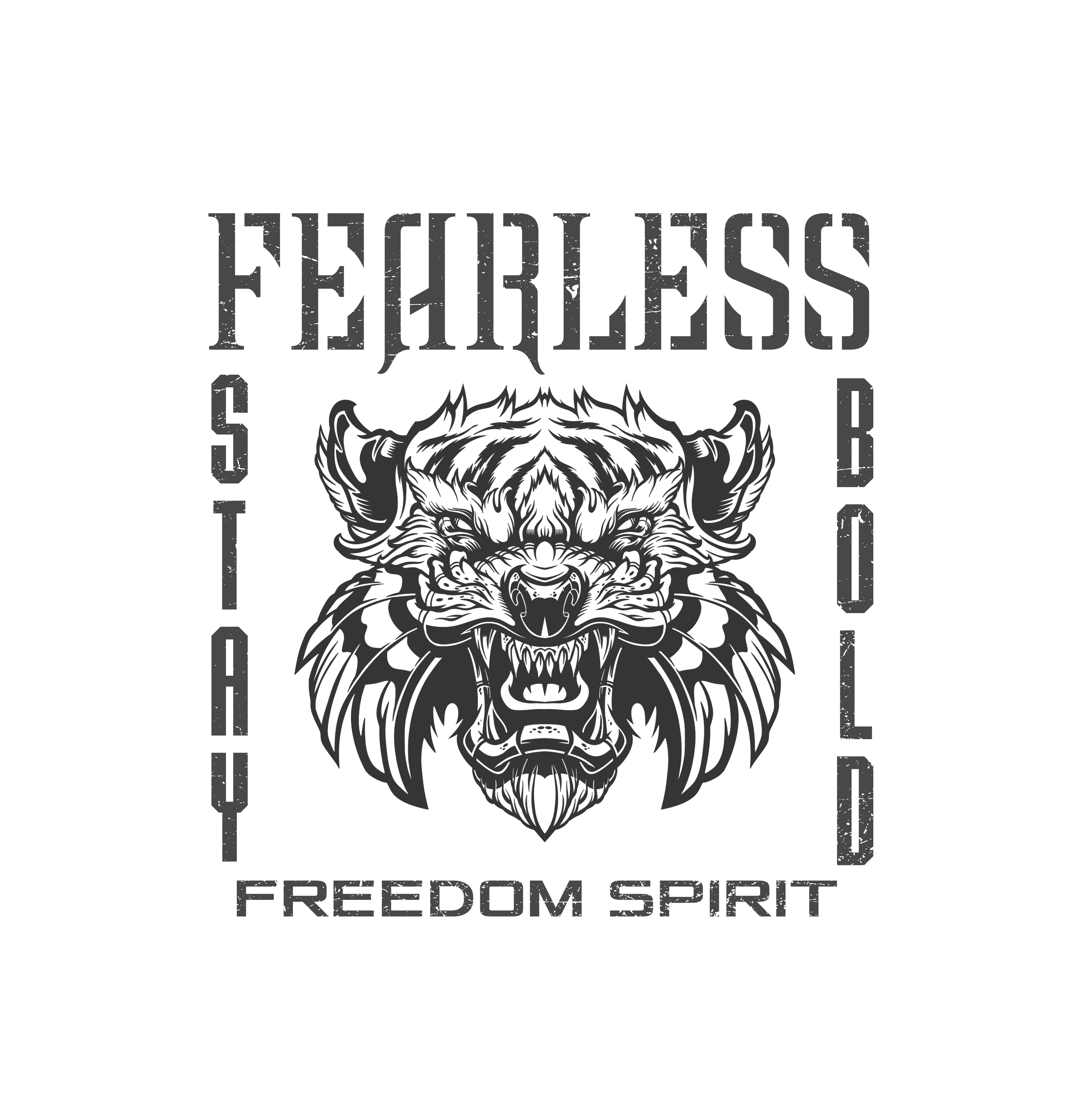 Серия футболок "FEARLESS" — Изображение №1 — Брендинг, Иллюстрация на Dprofile