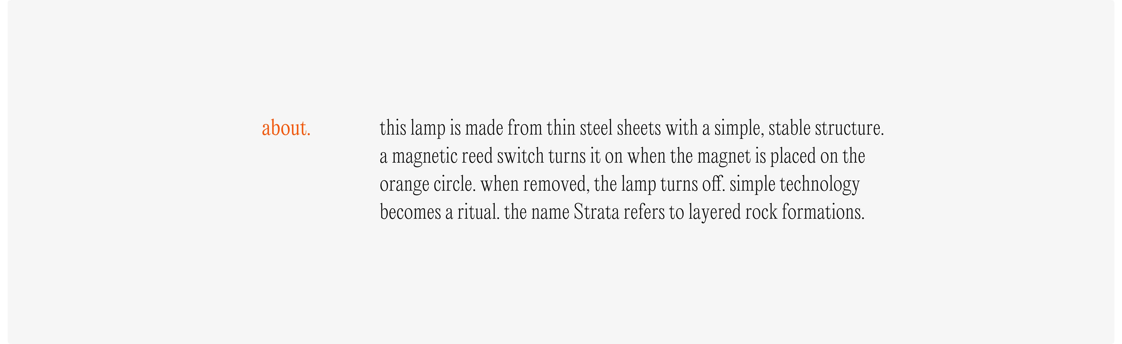 Strata — magnetic switch lamp — Изображение №2 — 3D, Промдизайн на Dprofile