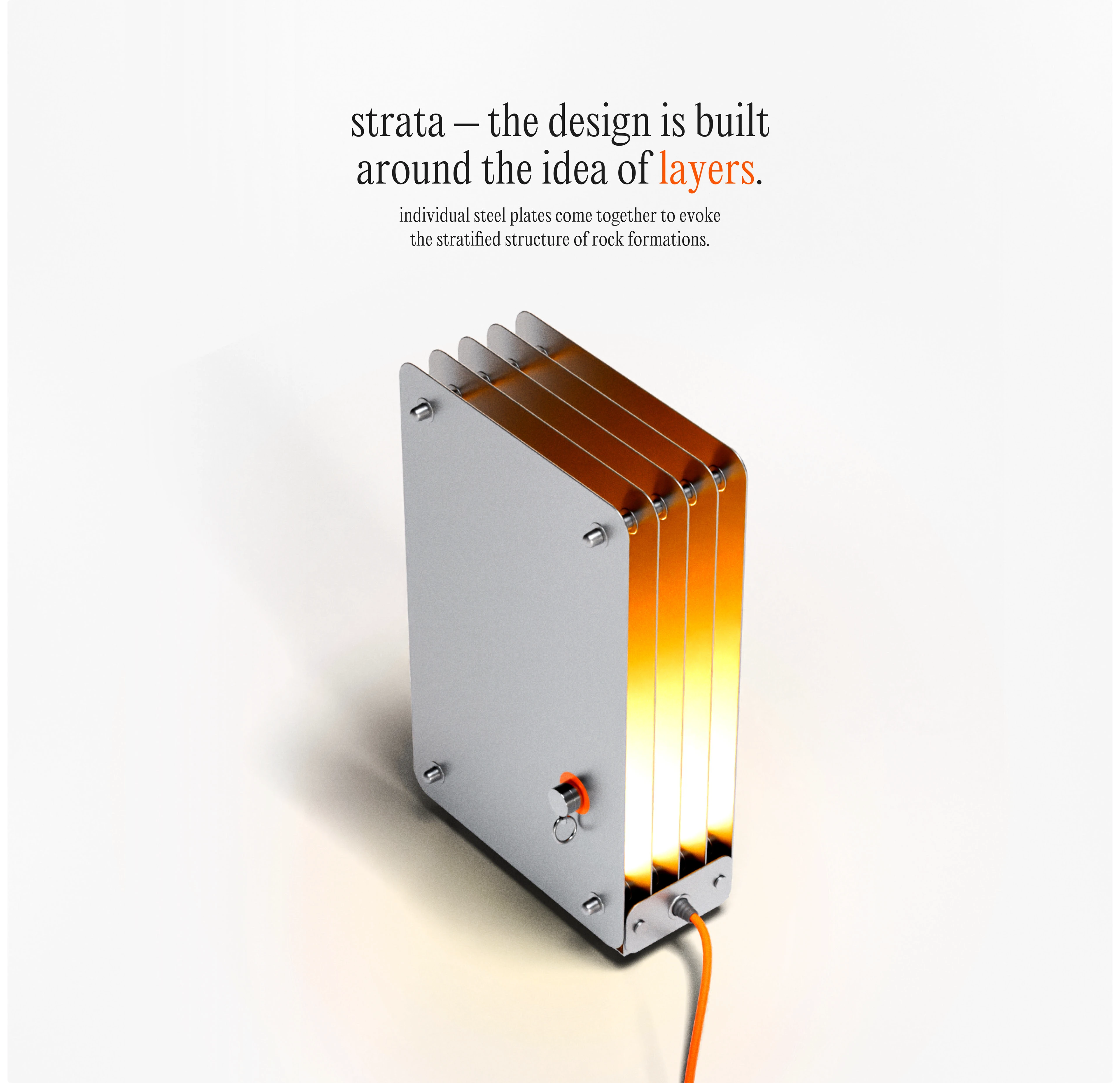 Strata — magnetic switch lamp — Изображение №5 — 3D, Промдизайн на Dprofile