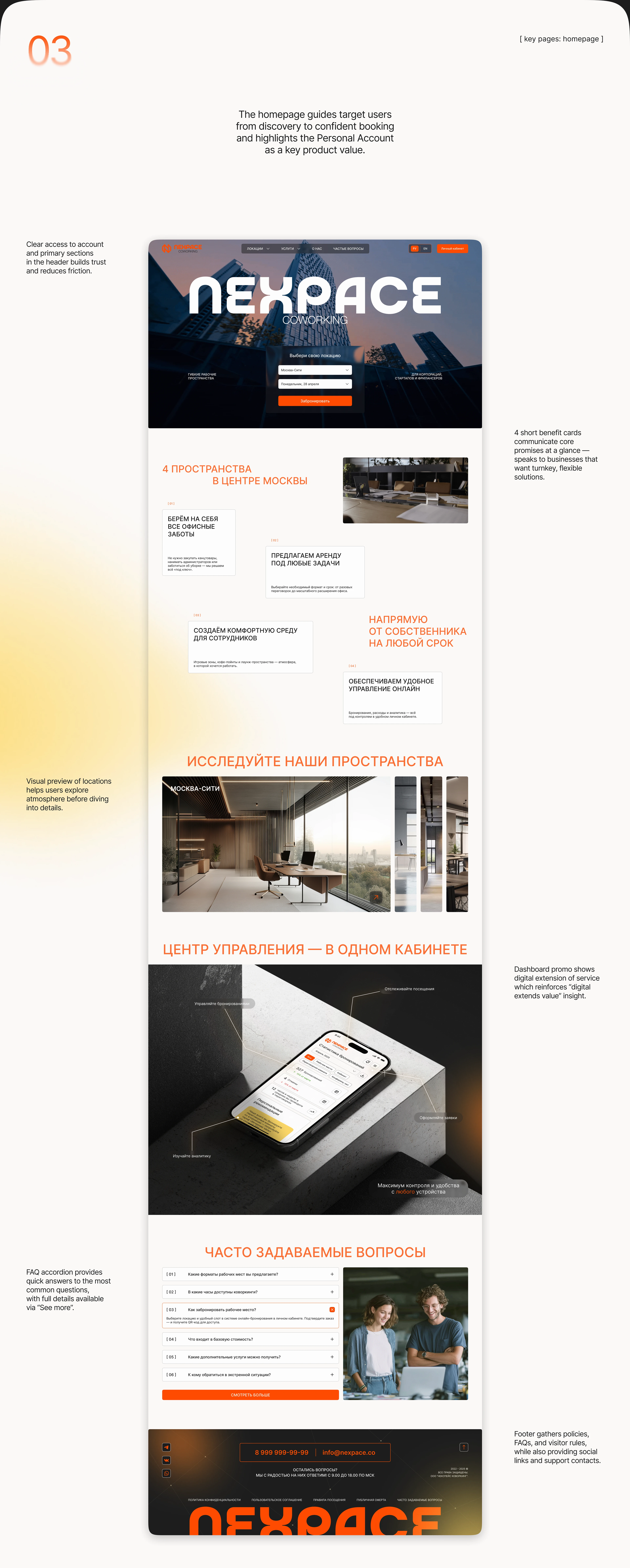 Веб-сайт для коворкинга | Часть 1 — Изображение №3 — Интерфейсы на Dprofile