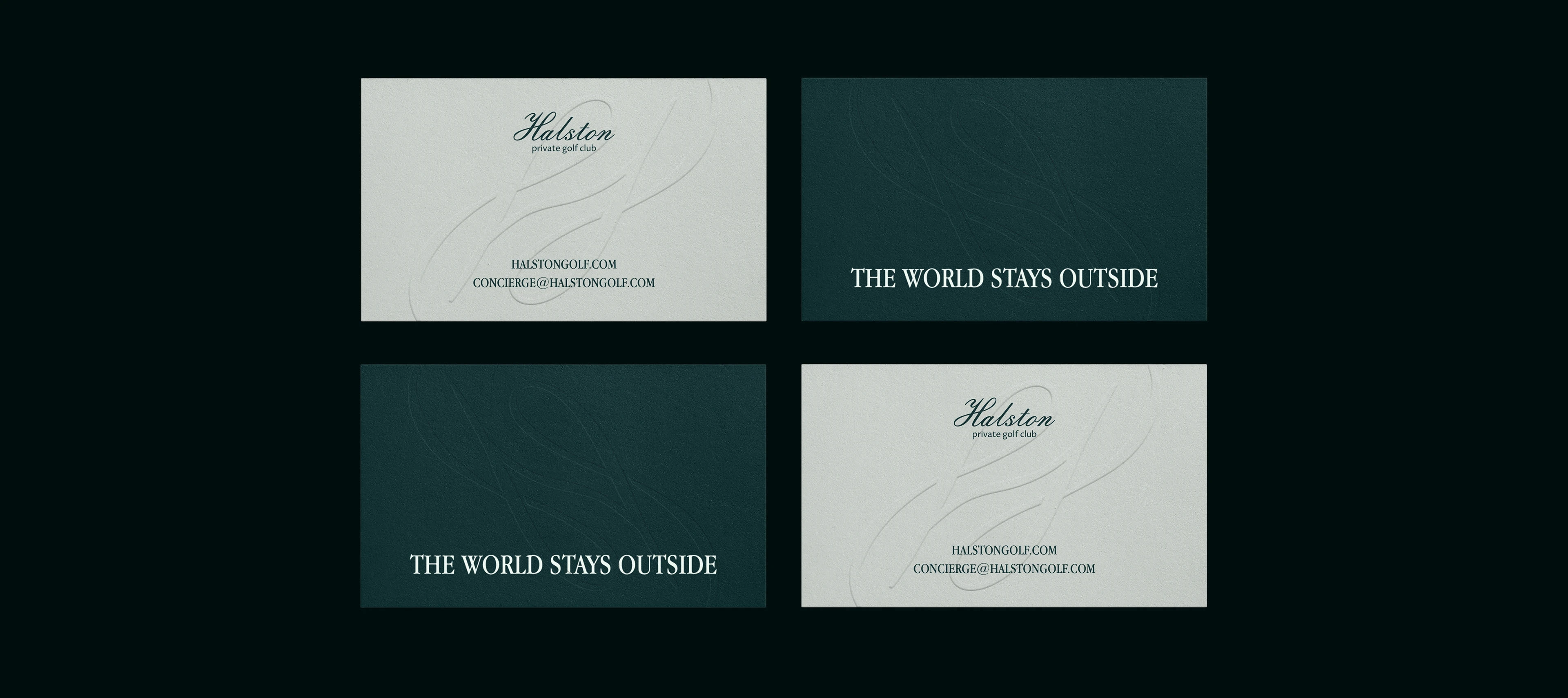 Halston golf club — Изображение №4 — Брендинг, Графика на Dprofile