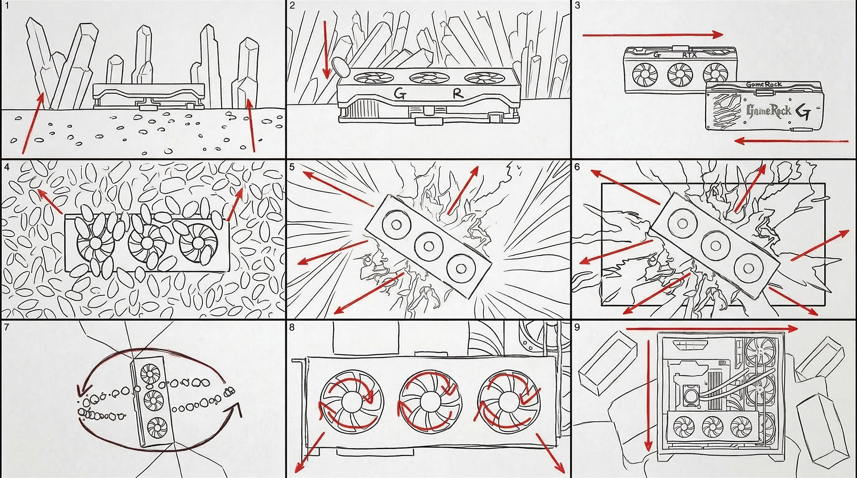 Palit GameRock Graphics Card | 3D Motion Design — Изображение №15 — 3D, Анимация на Dprofile