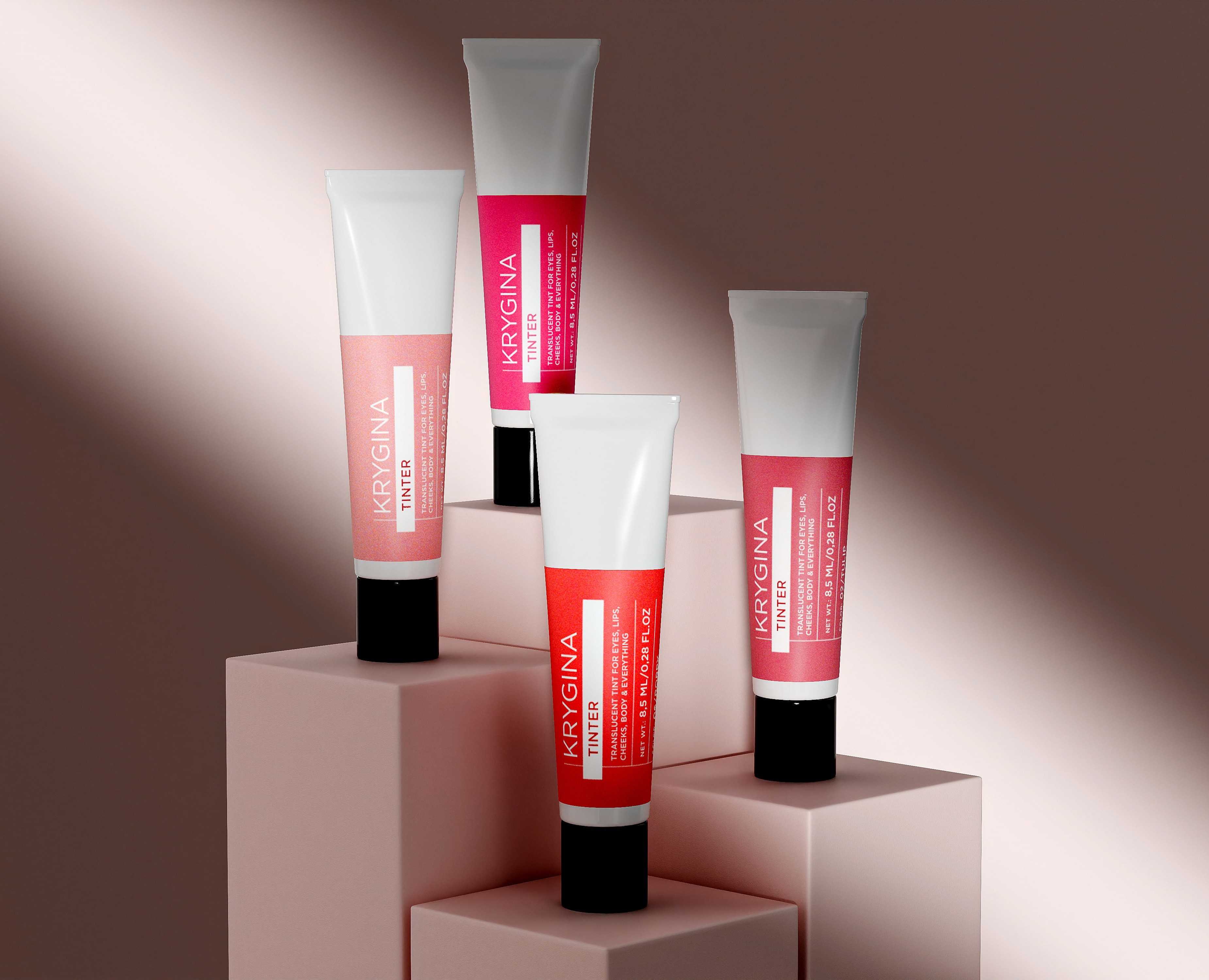 3D motion design для бренда косметики "KRYGINA" — 3D, Анимация на Dprofile