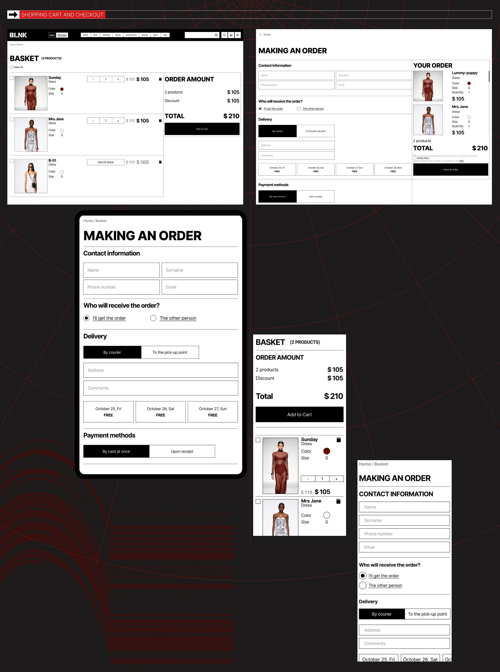 BLNK - online store — Изображение №14 — Интерфейсы на Dprofile