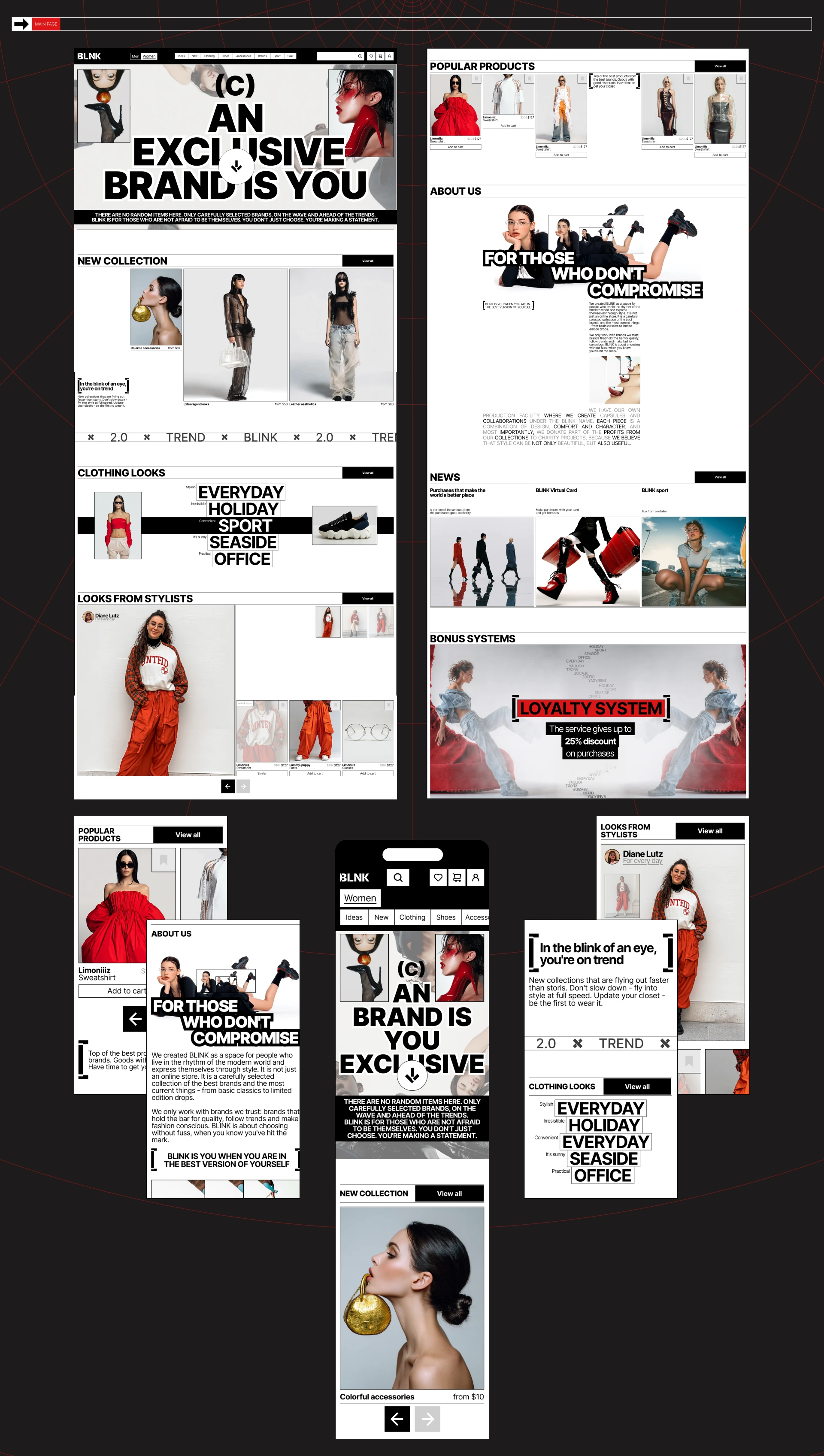 BLNK - online store — Изображение №3 — Интерфейсы на Dprofile