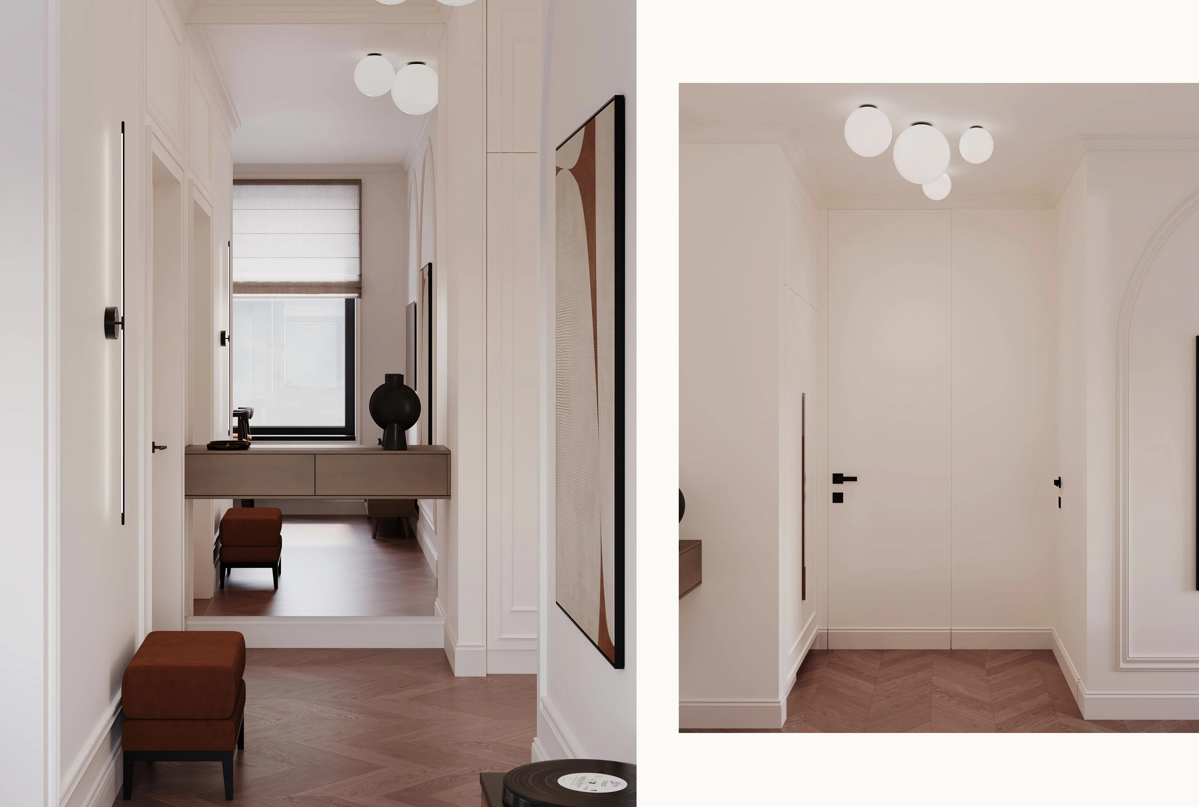 Simvol 39m2 | Mid-Century Modern | Interior design — Изображение №7 — 3D, Архитектура на Dprofile
