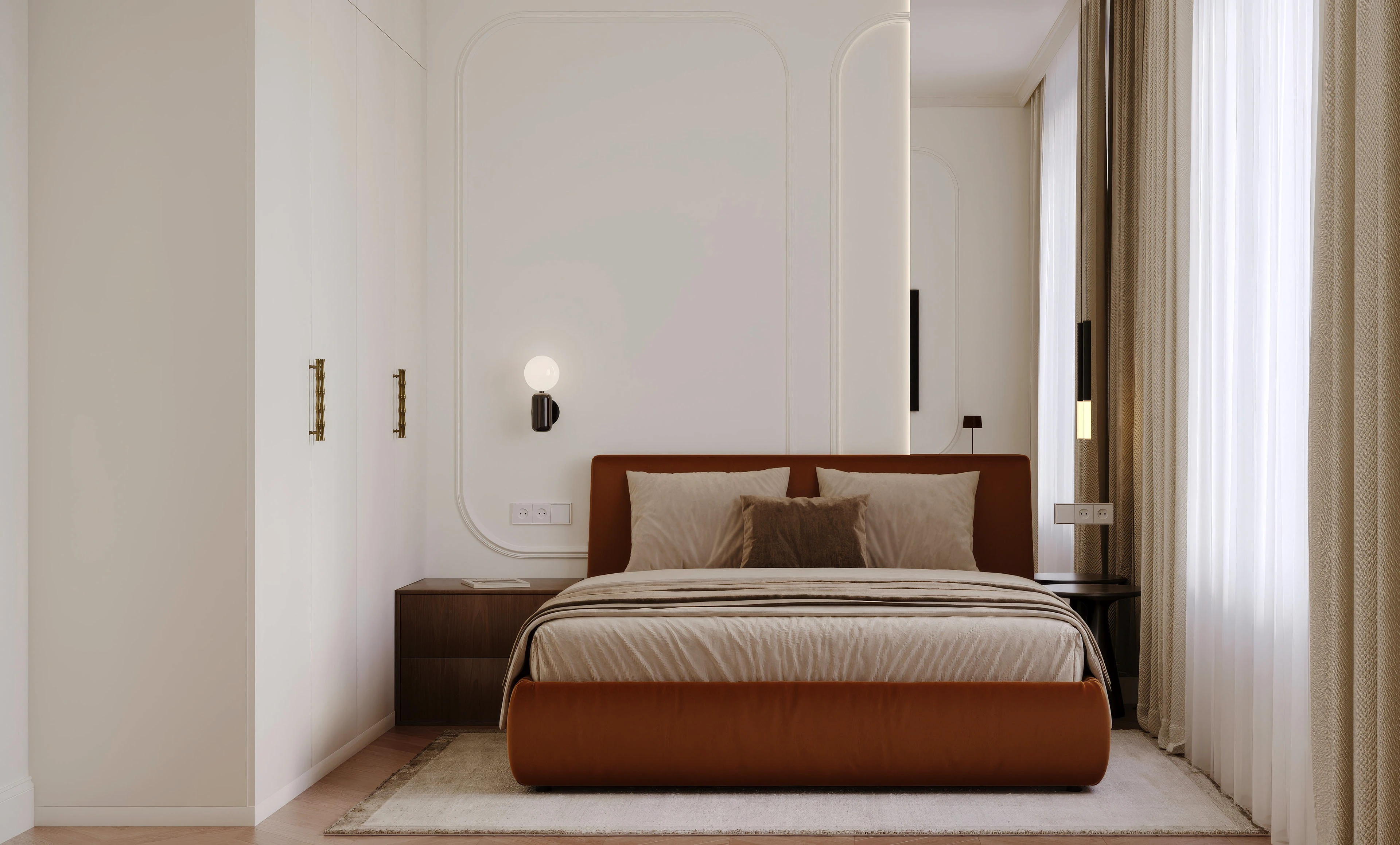 Simvol 39m2 | Mid-Century Modern | Interior design — Изображение №12 — 3D, Архитектура на Dprofile