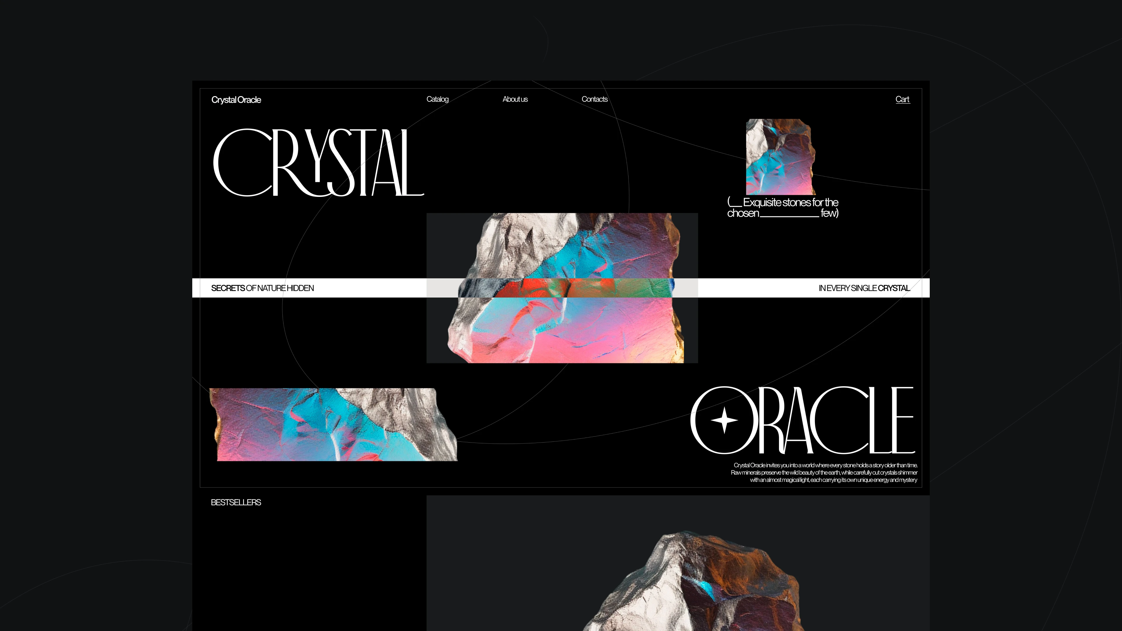 Crystal Oracle | e-commerce — Изображение №1 — Интерфейсы, Анимация на Dprofile