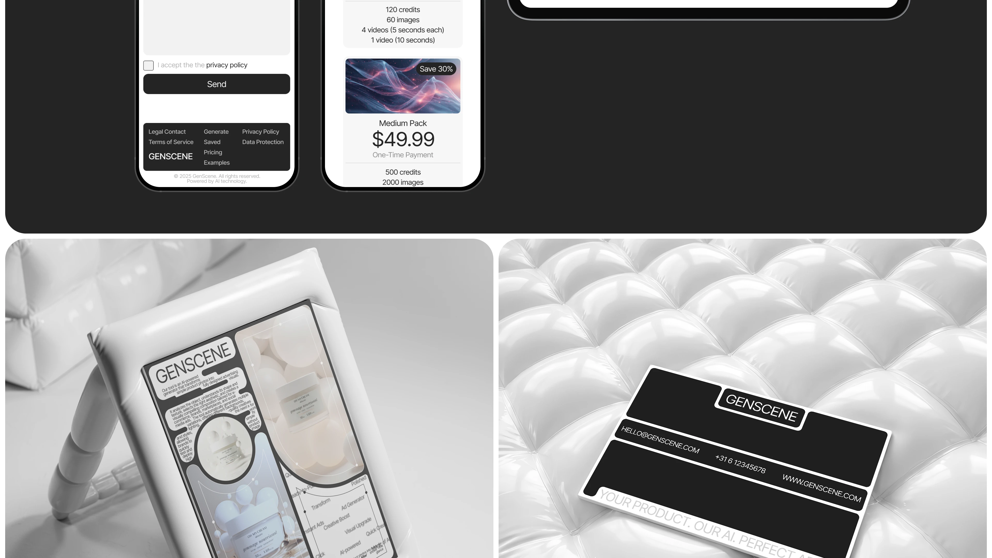 GENSCENE | Commercial website design — Изображение №12 — Интерфейсы, Анимация на Dprofile