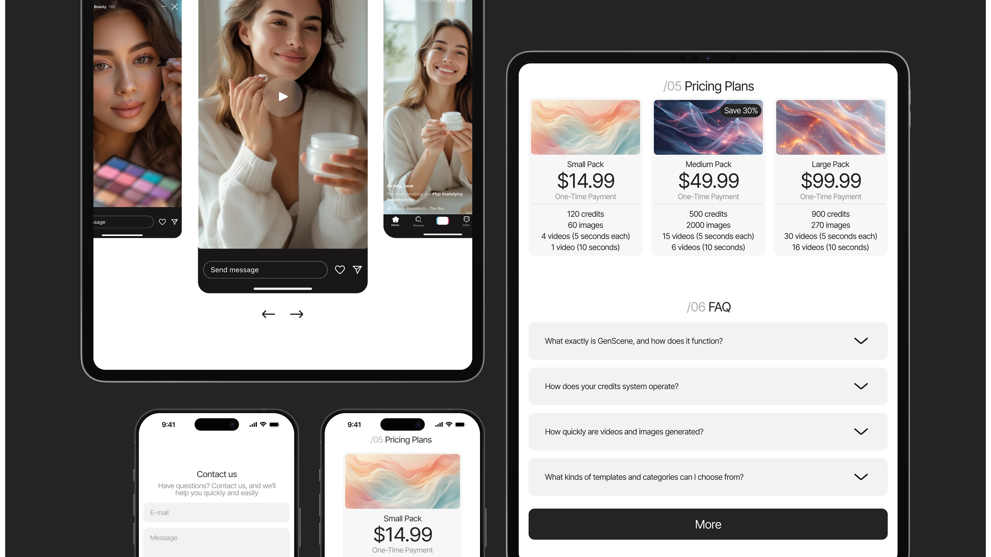 GENSCENE | Commercial website design — Изображение №11 — Интерфейсы, Анимация на Dprofile
