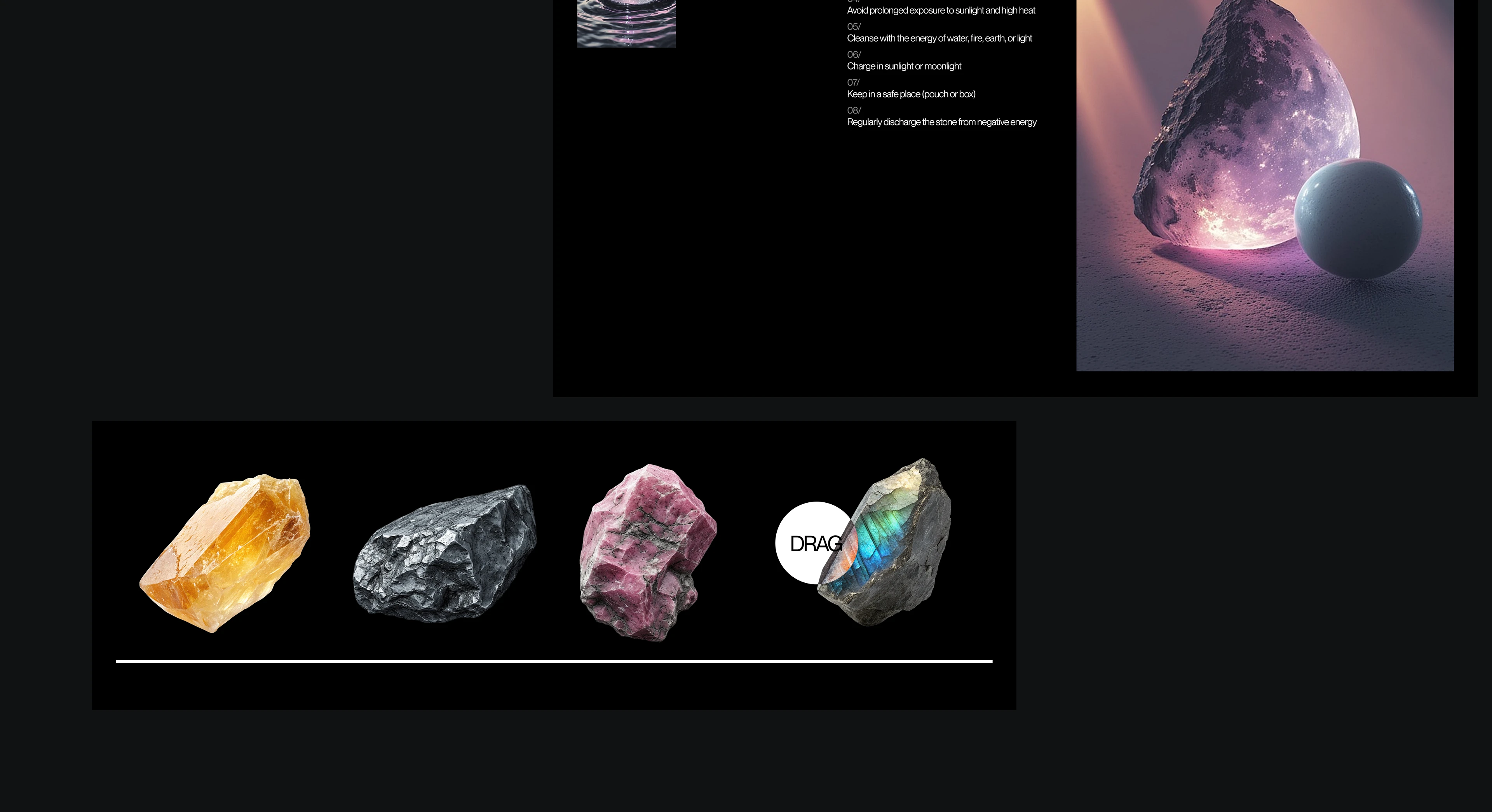 Crystal Oracle | e-commerce — Изображение №11 — Интерфейсы, Анимация на Dprofile