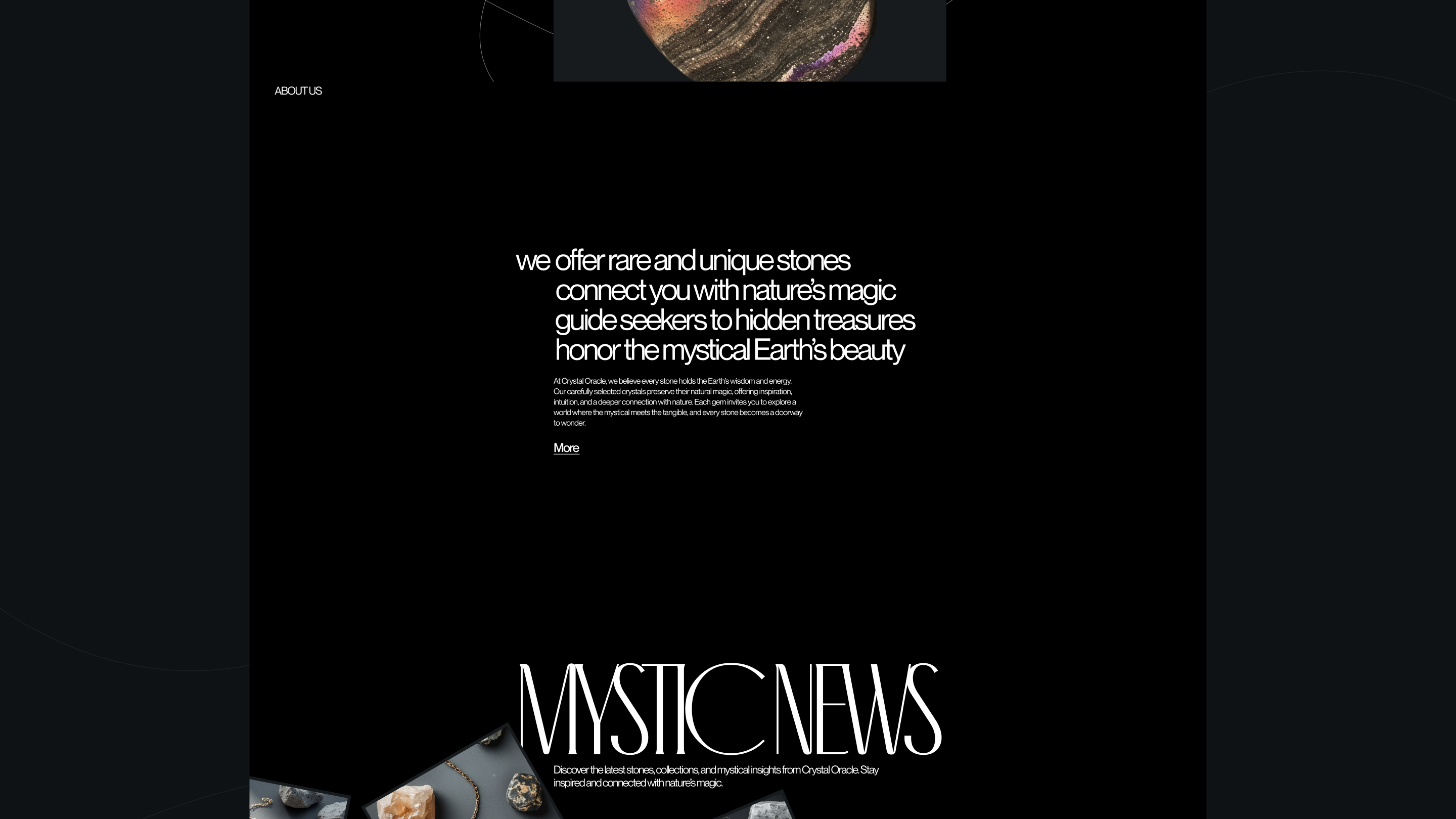 Crystal Oracle | e-commerce — Изображение №3 — Интерфейсы, Анимация на Dprofile