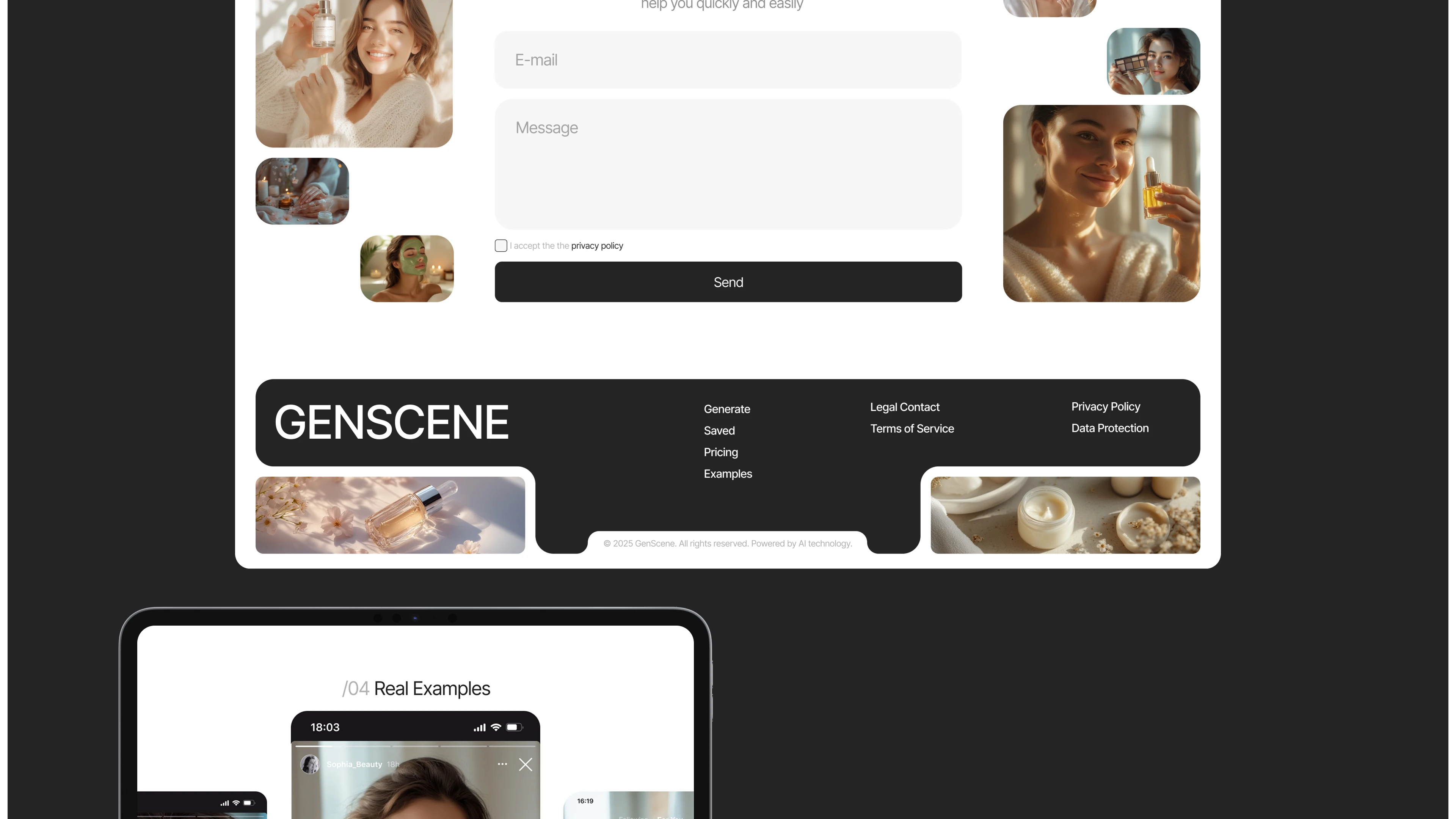 GENSCENE | Commercial website design — Изображение №10 — Интерфейсы, Анимация на Dprofile