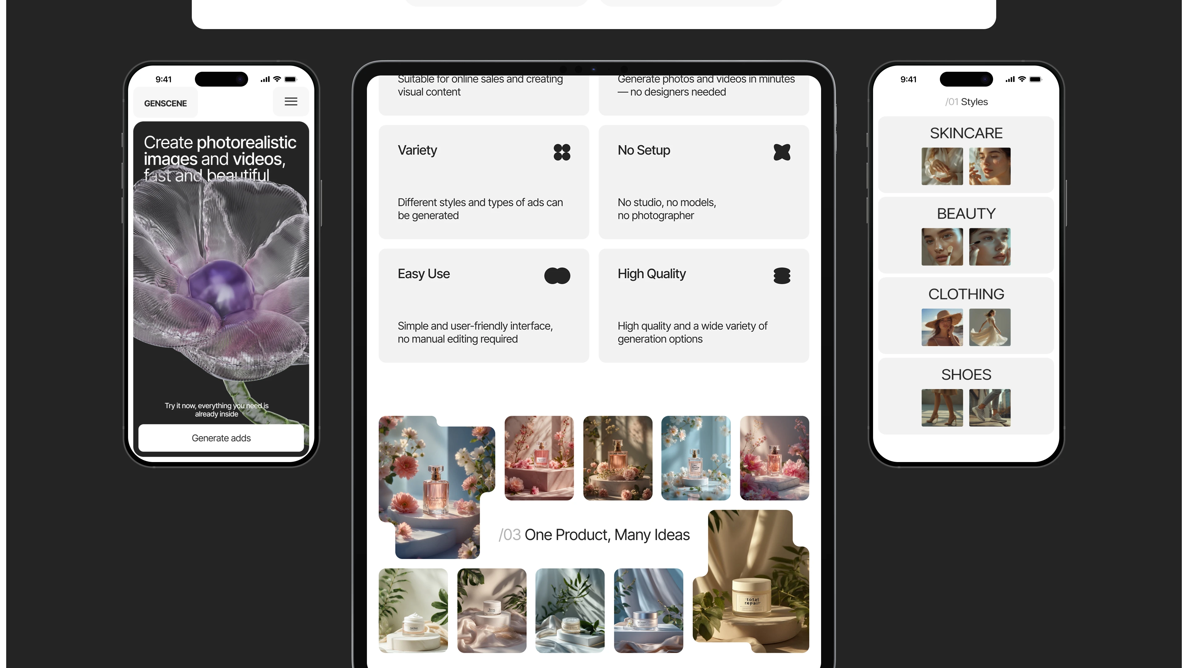 GENSCENE | Commercial website design — Изображение №5 — Интерфейсы, Анимация на Dprofile