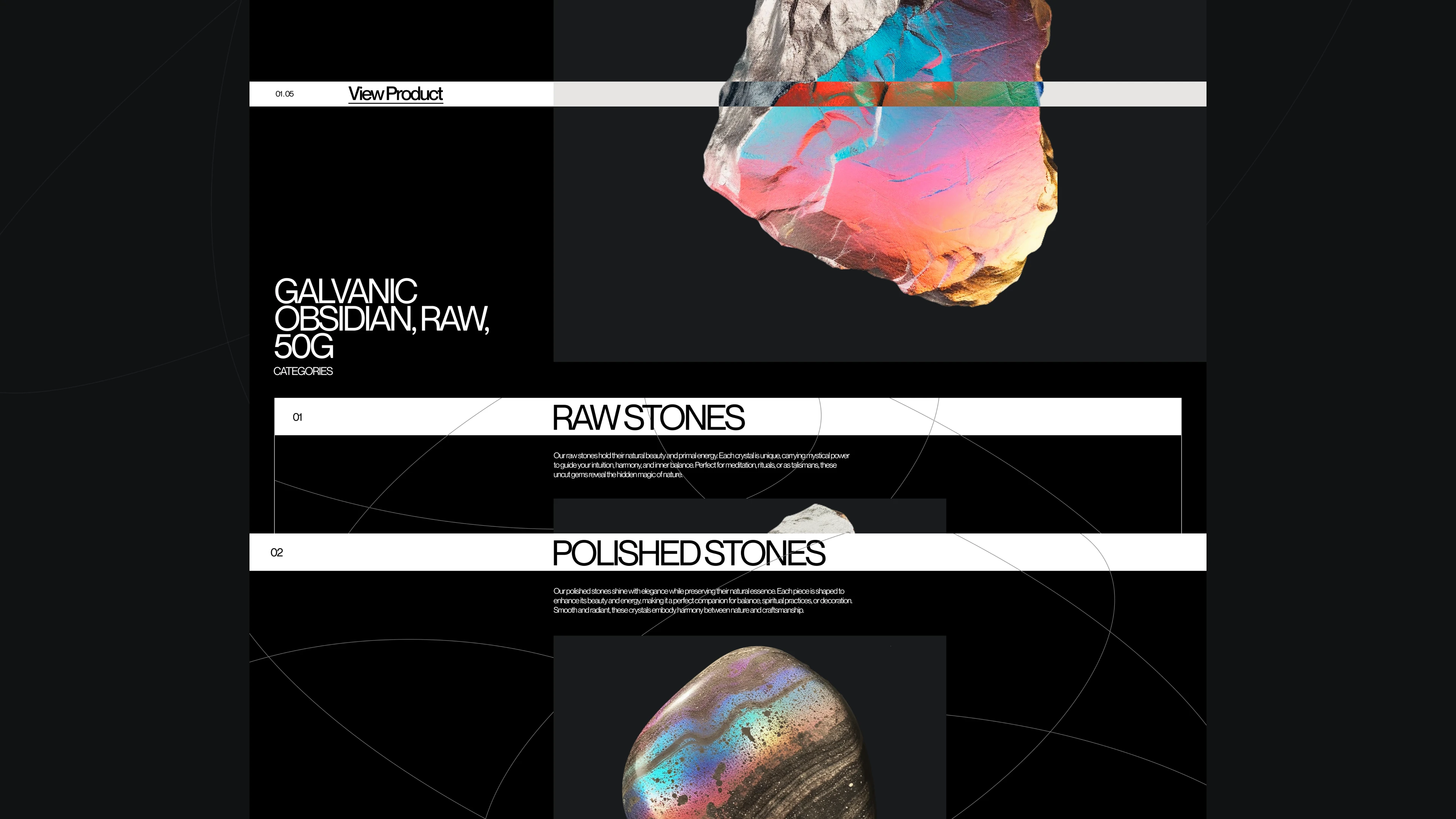 Crystal Oracle | e-commerce — Изображение №2 — Интерфейсы, Анимация на Dprofile