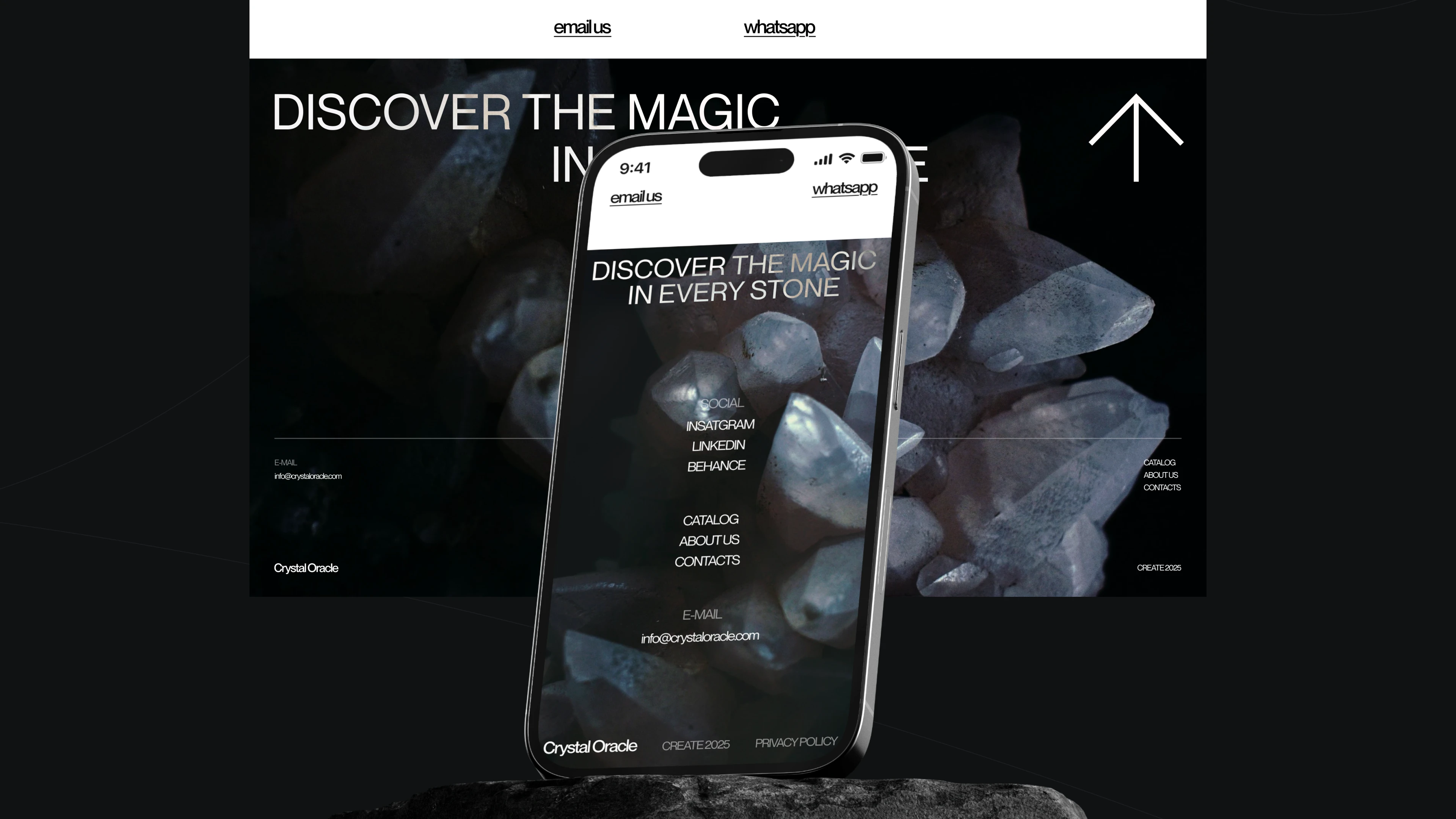 Crystal Oracle | e-commerce — Изображение №5 — Интерфейсы, Анимация на Dprofile