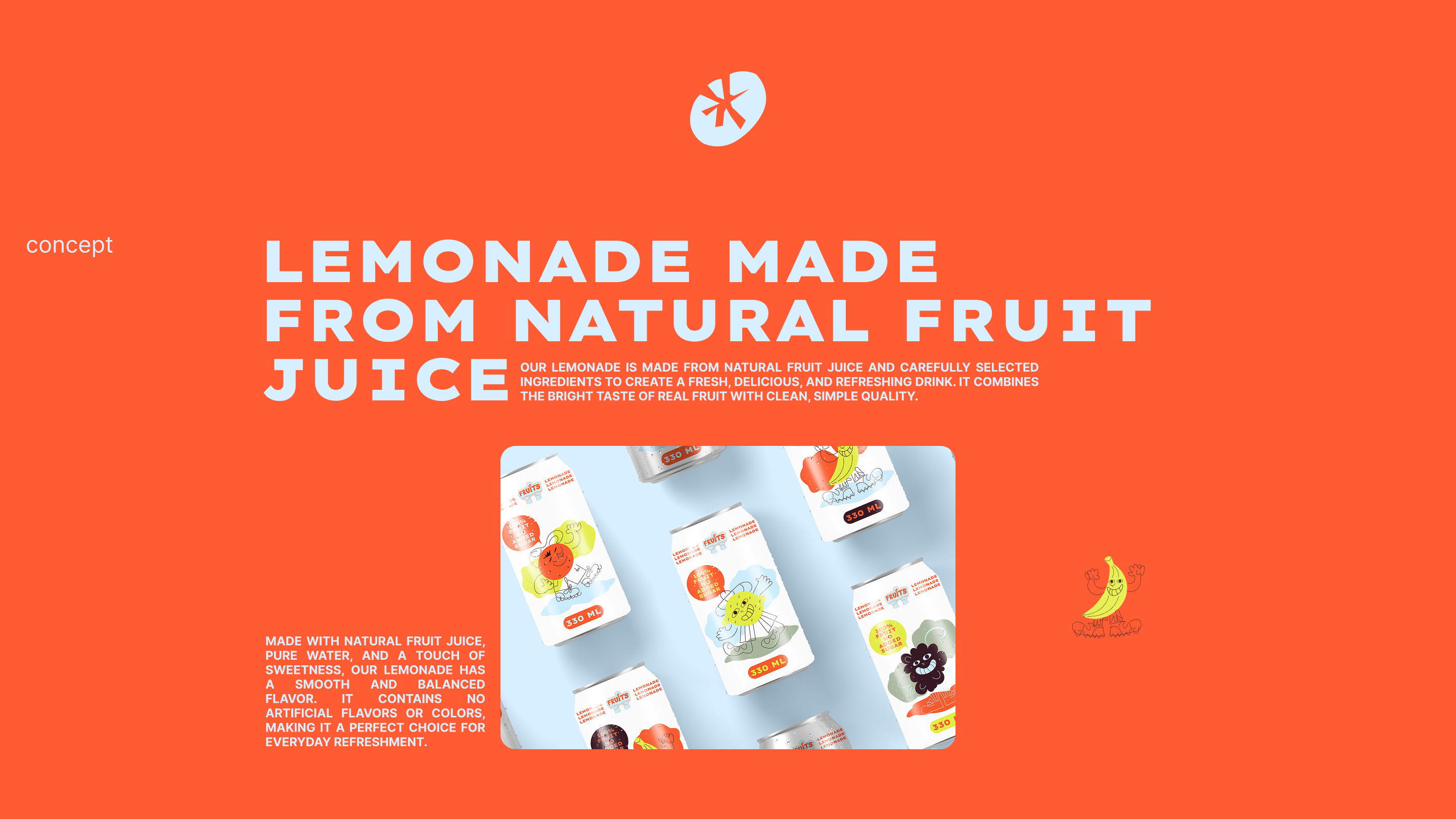 Brand Identity Development: "Fruits" Natural Lemonade — Изображение №2 — Брендинг, Промдизайн на Dprofile