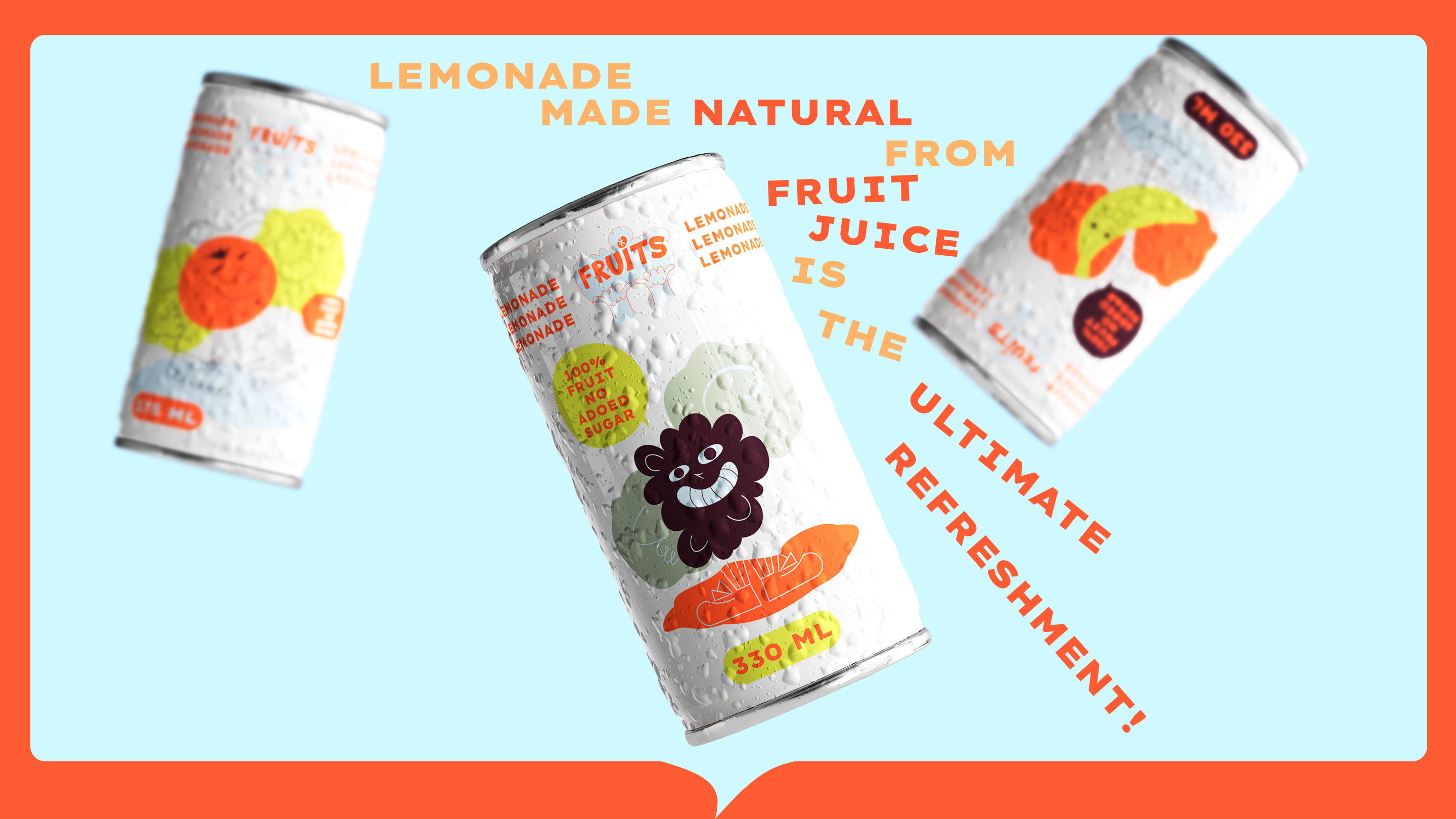 Brand Identity Development: "Fruits" Natural Lemonade — Изображение №1 — Брендинг, Промдизайн на Dprofile
