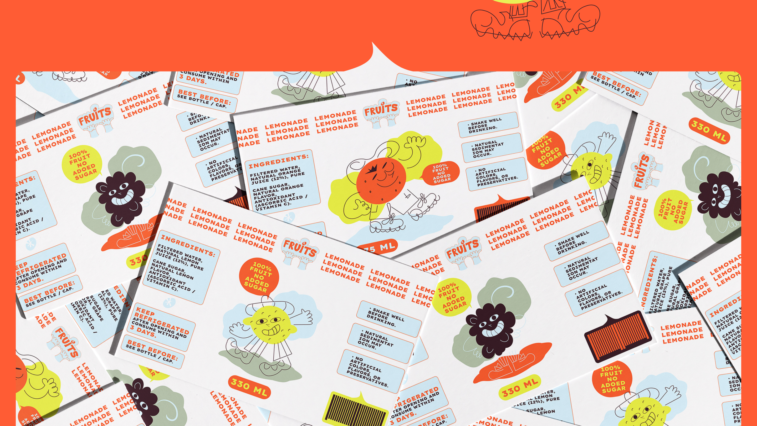 Brand Identity Development: "Fruits" Natural Lemonade — Изображение №6 — Брендинг, Промдизайн на Dprofile
