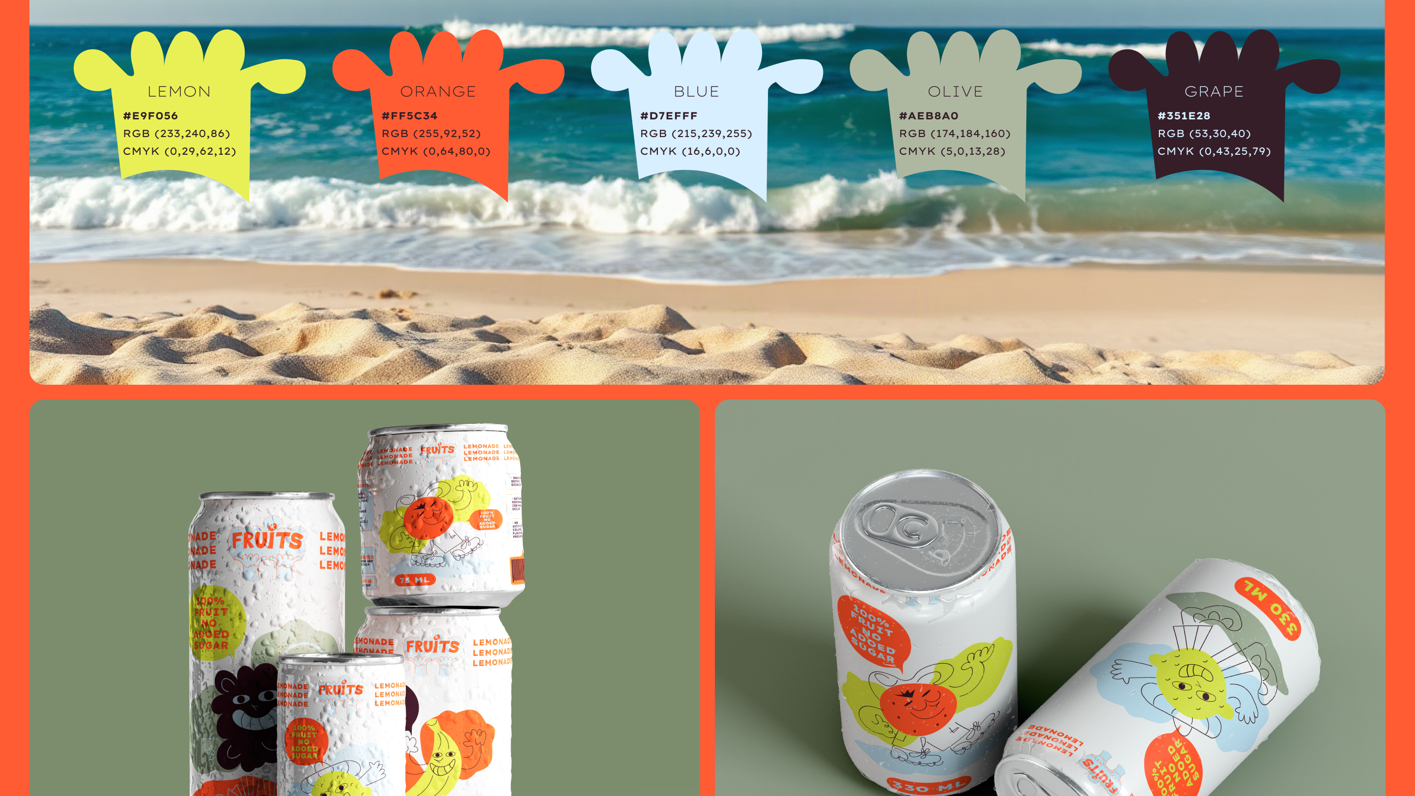 Brand Identity Development: "Fruits" Natural Lemonade — Изображение №10 — Брендинг, Промдизайн на Dprofile