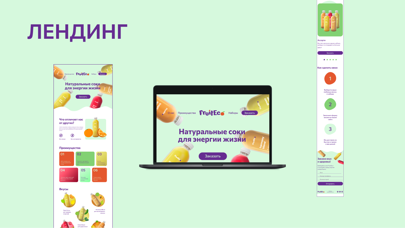 Лендинг для продуктовой компании FruitEco — Изображение №4 — Интерфейсы на Dprofile