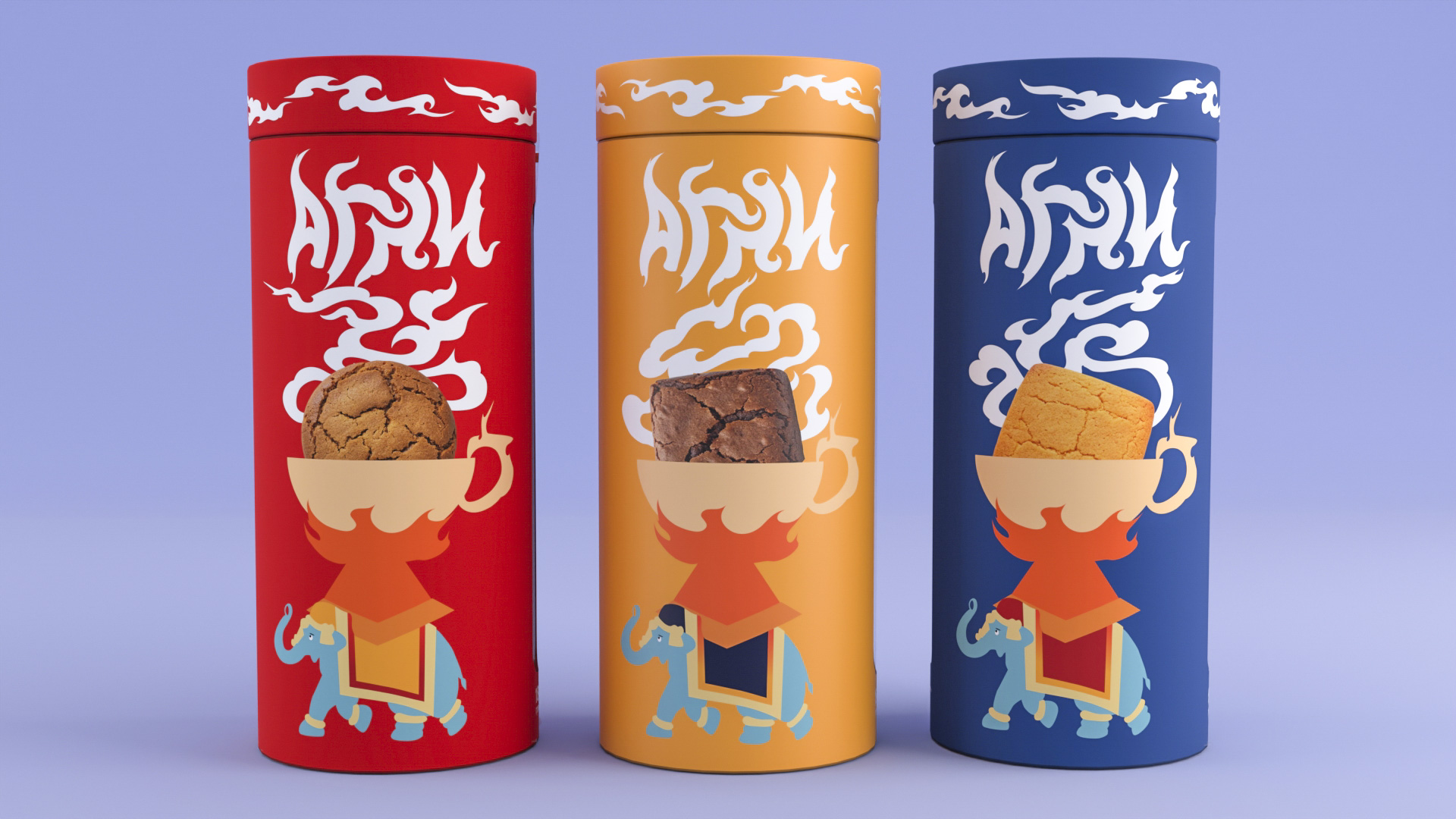 Агни — линейка упаковок индийского печенья — Изображение №3 — Брендинг на Dprofile