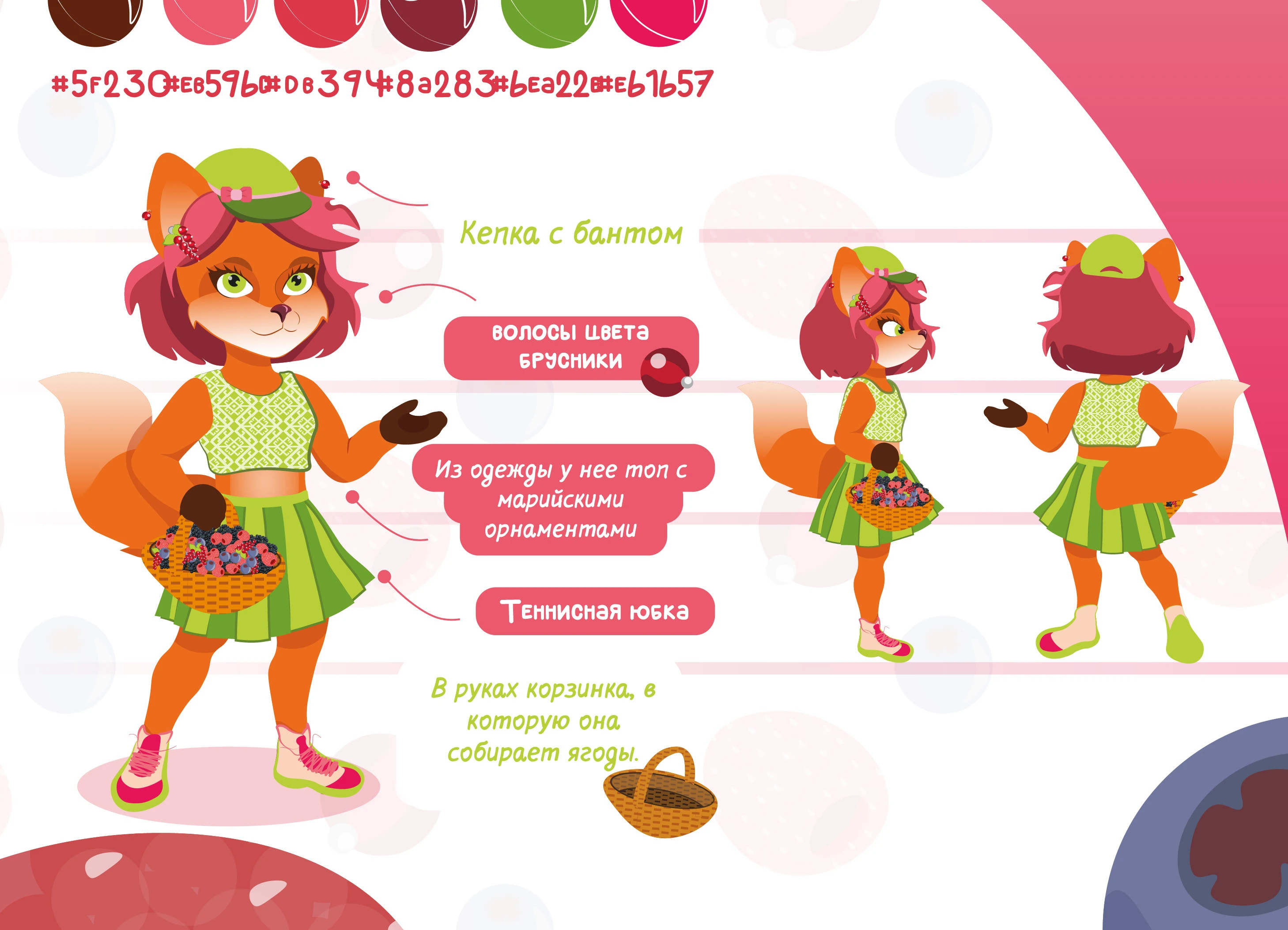 Маскот "Лисичка Брусничка" — Изображение №5 — Иллюстрация на Dprofile