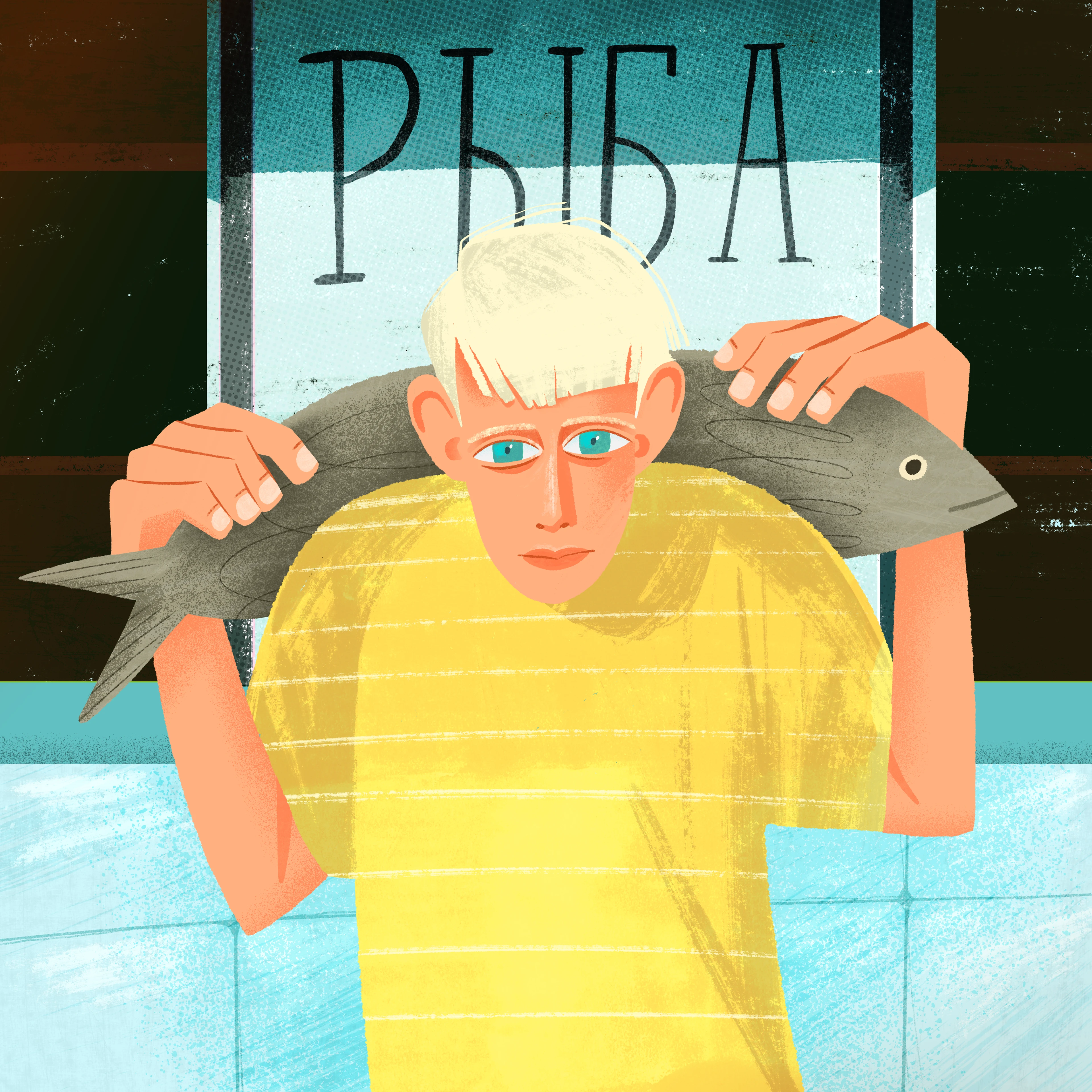 Иллюстрация для обложки книги "Рыба" — Изображение №4 — Иллюстрация, Графика на Dprofile