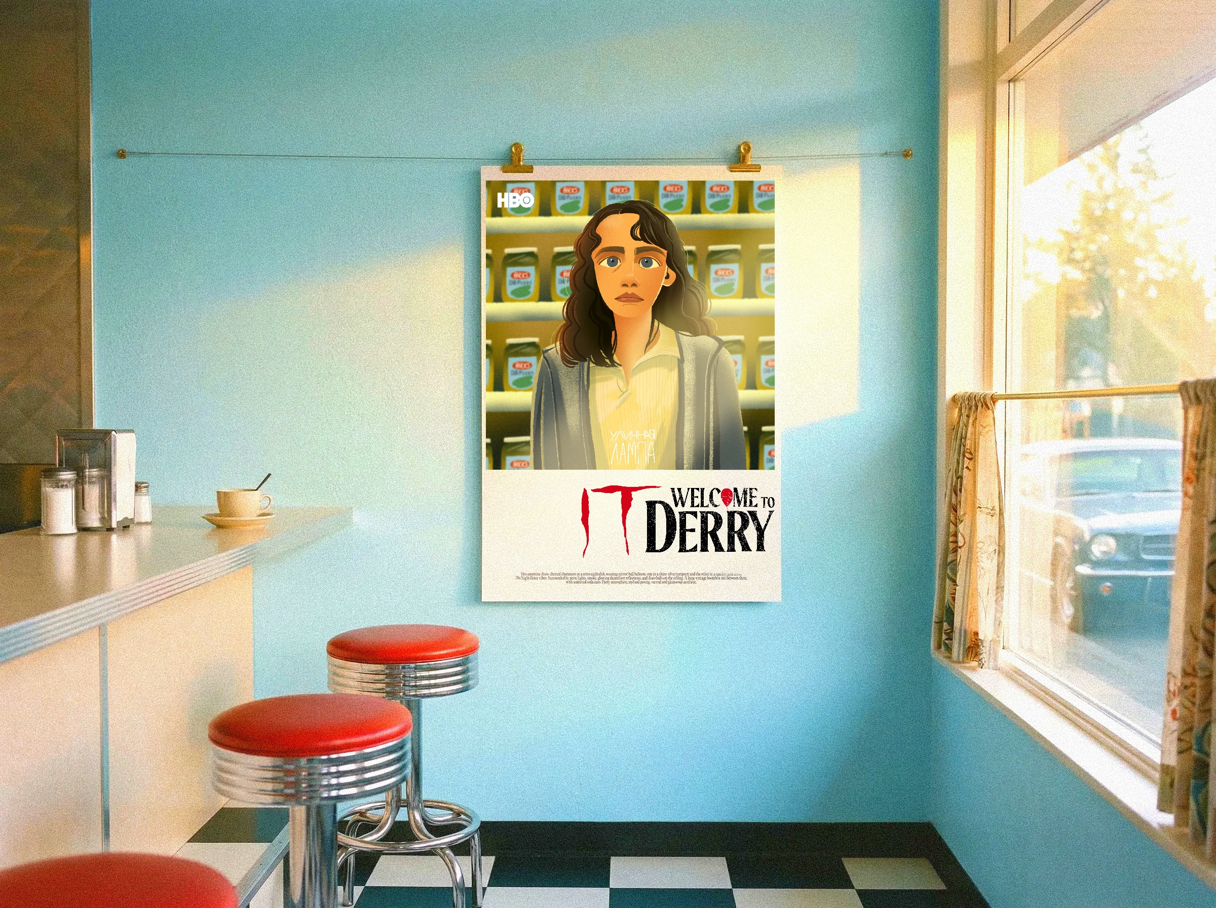 Иллюстрация для плаката по фильму «It: Welcome to Derry» — Изображение №2 — Иллюстрация, Графика на Dprofile