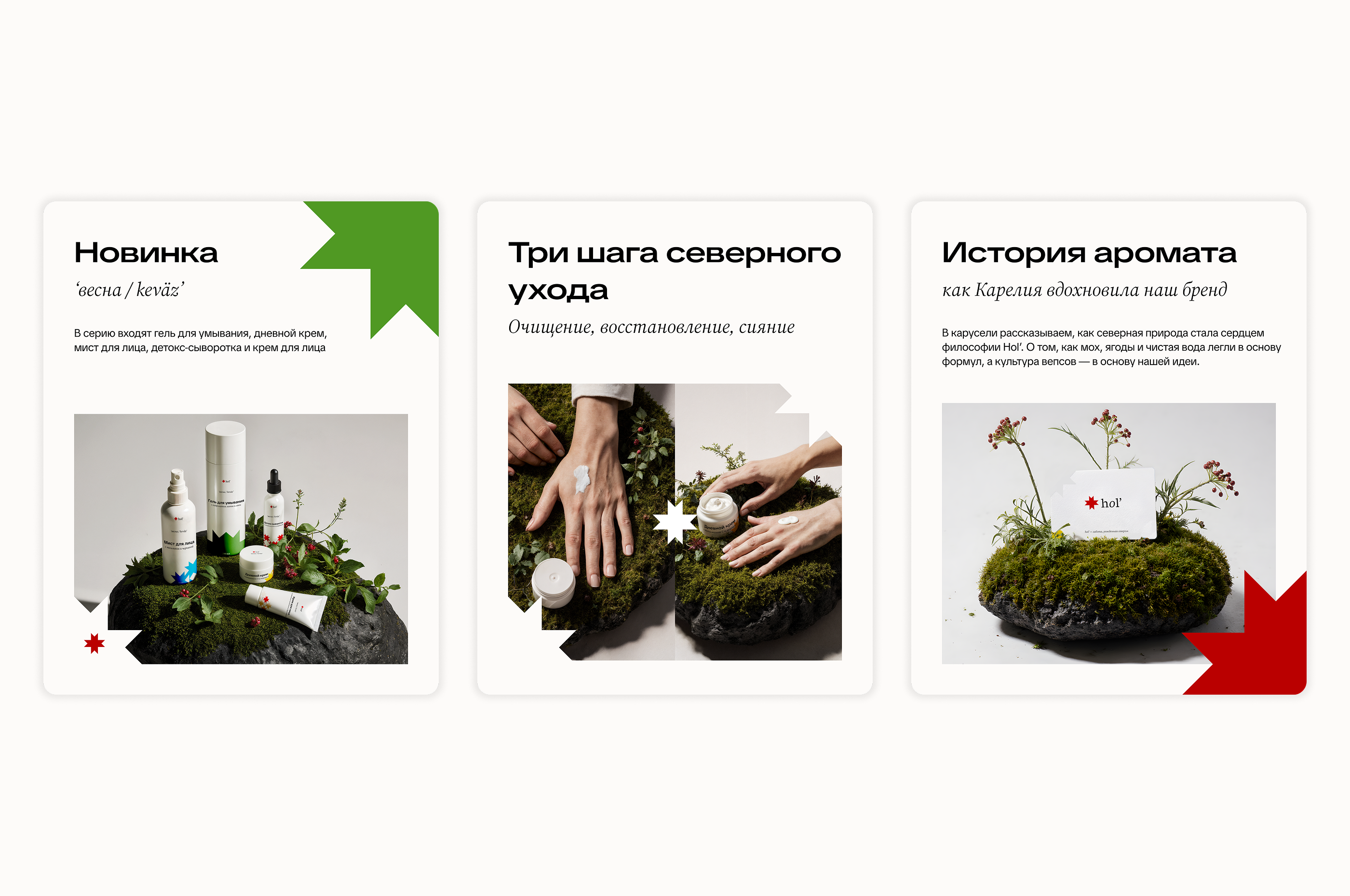 Hol' — уходовая косметика — Изображение №9 — Брендинг на Dprofile