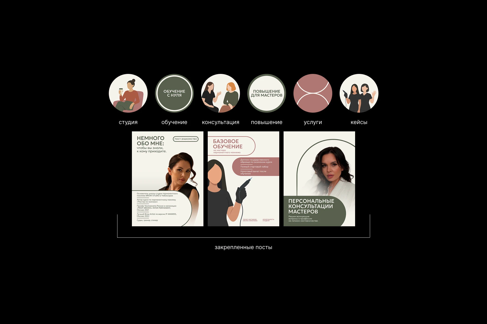 BROW STUDIO / Айдентика для салона красоты — Изображение №9 — Брендинг, Графика на Dprofile