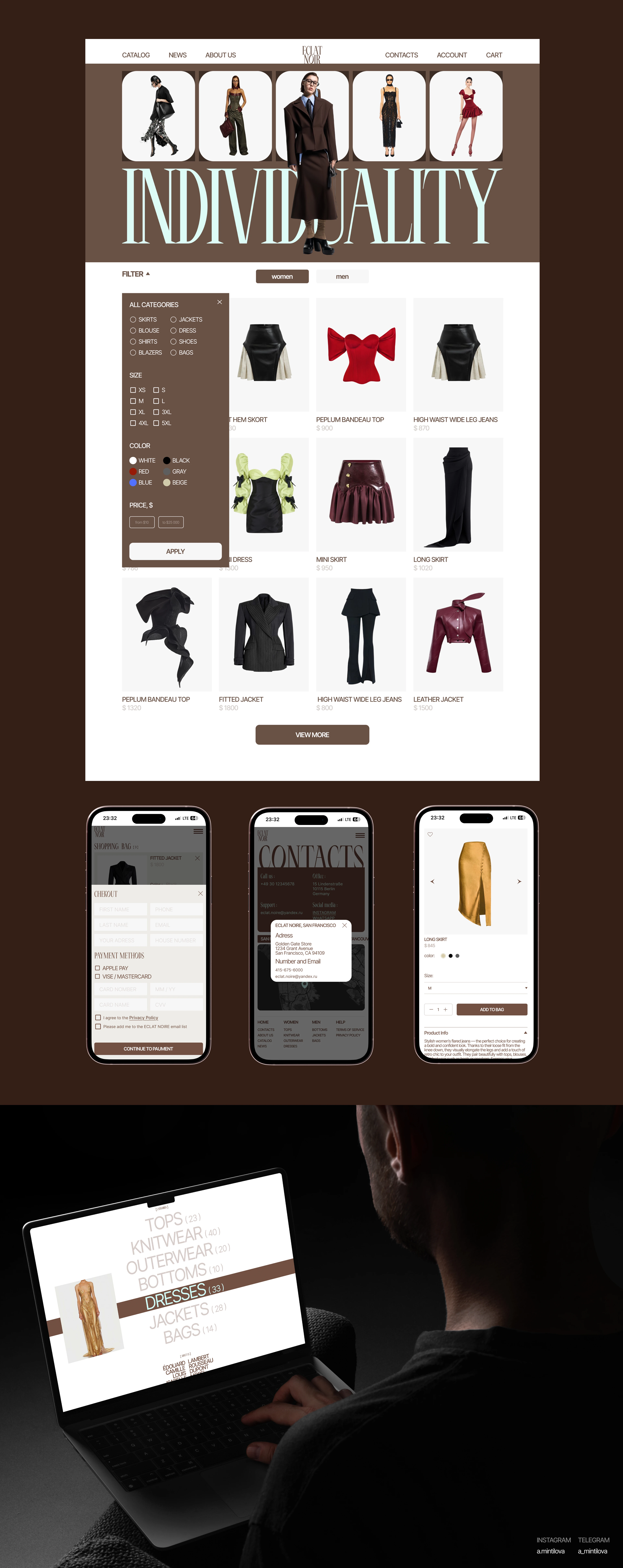 ECLAT NOIR — Изображение №6 — Интерфейсы на Dprofile