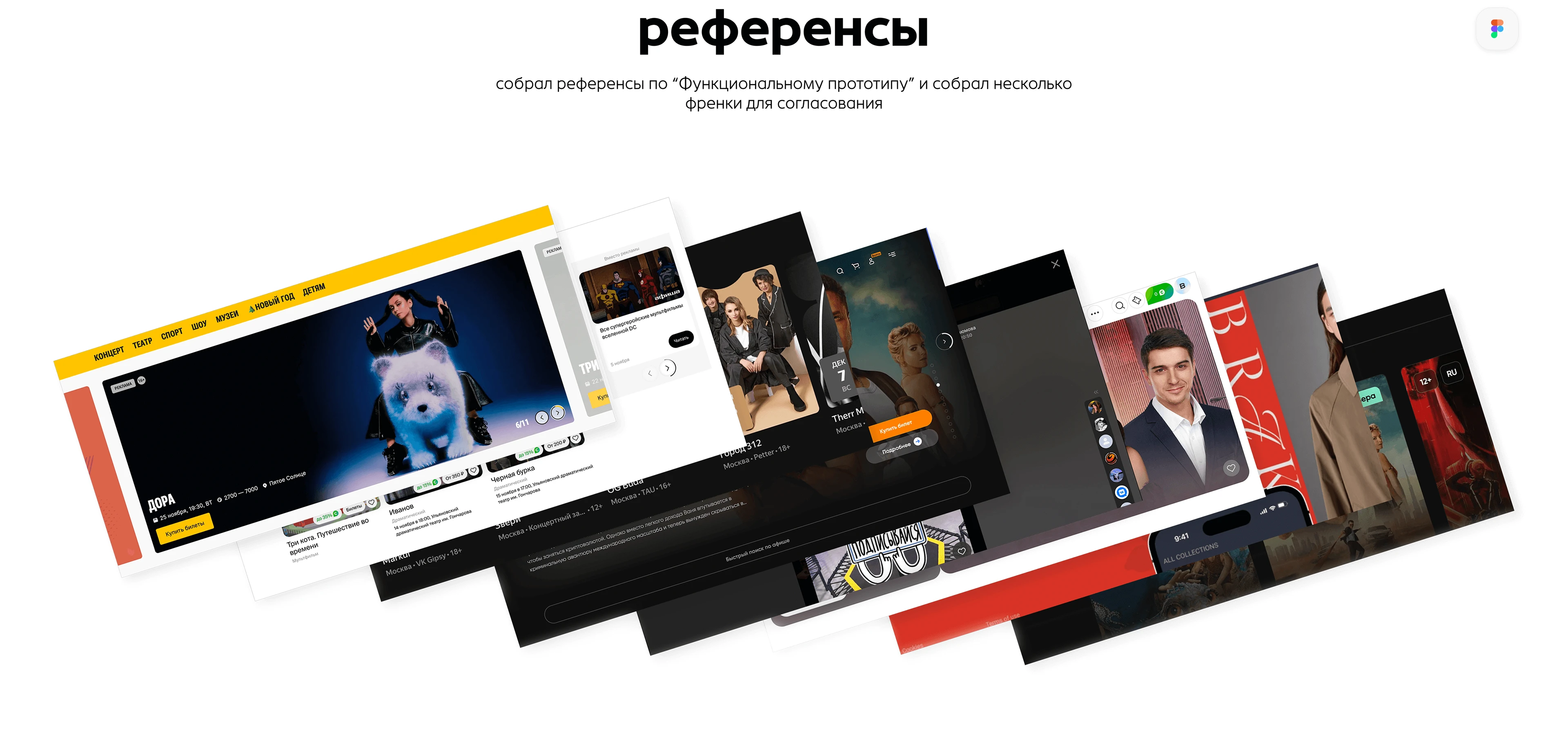 Продуктовый кейс | Афиша событий | Редизайн — Изображение №7 — Интерфейсы на Dprofile