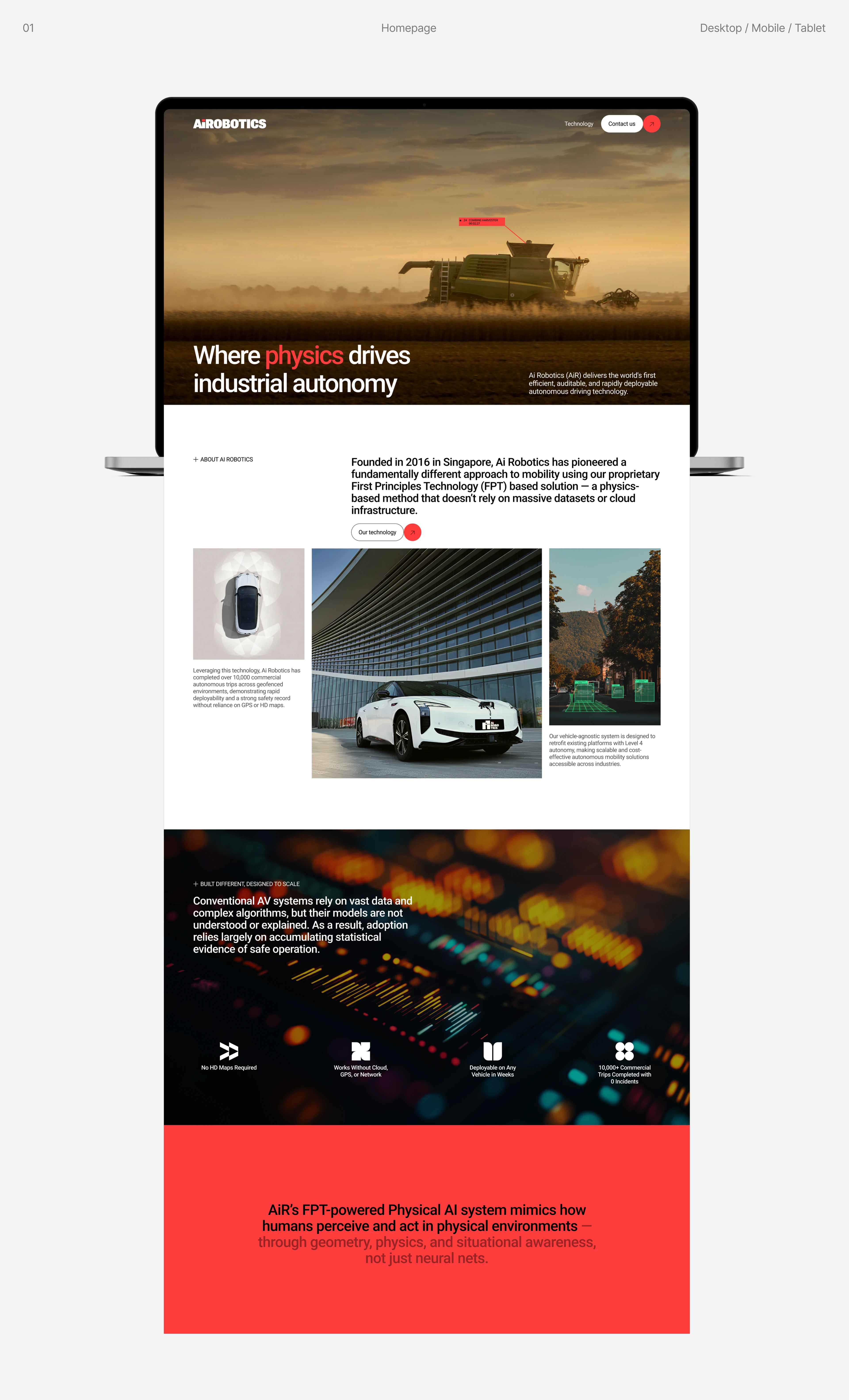 Ai Robotics - Technology Website Design — Изображение №4 — Интерфейсы на Dprofile