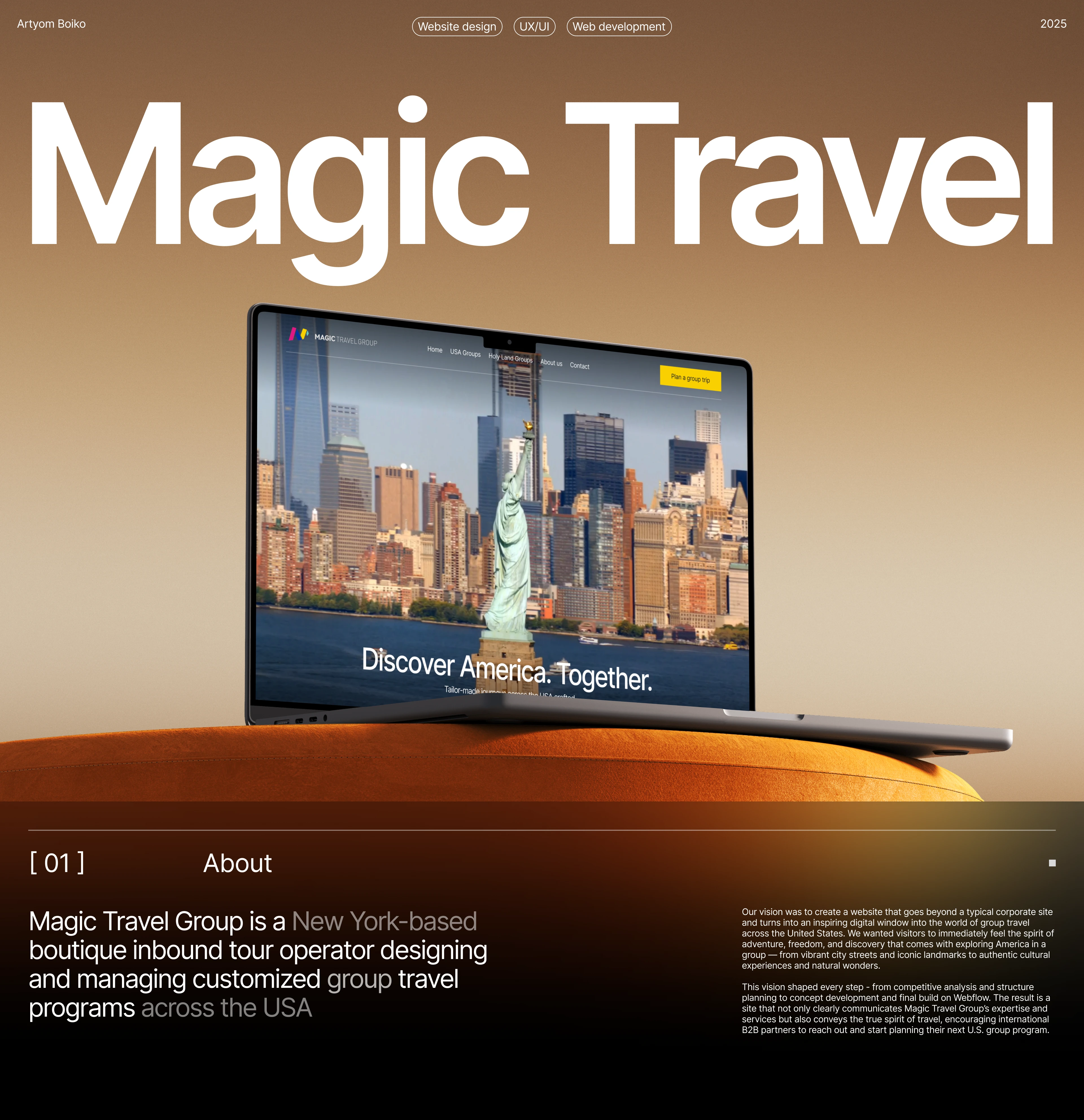 Magic Travel -  Website Design For a Travel B2B Agency — Изображение №1 — Интерфейсы на Dprofile