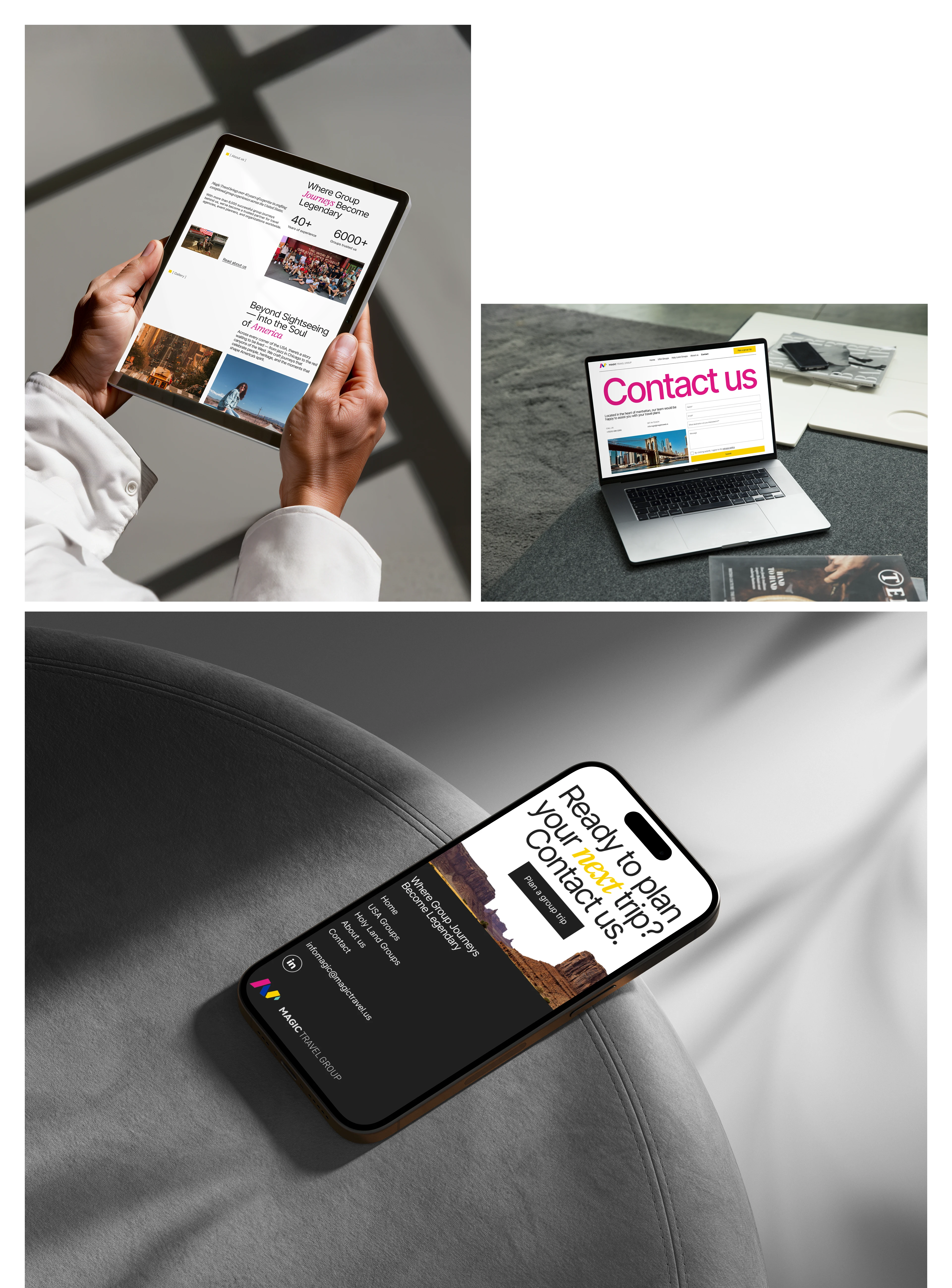 Magic Travel -  Website Design For a Travel B2B Agency — Изображение №2 — Интерфейсы на Dprofile