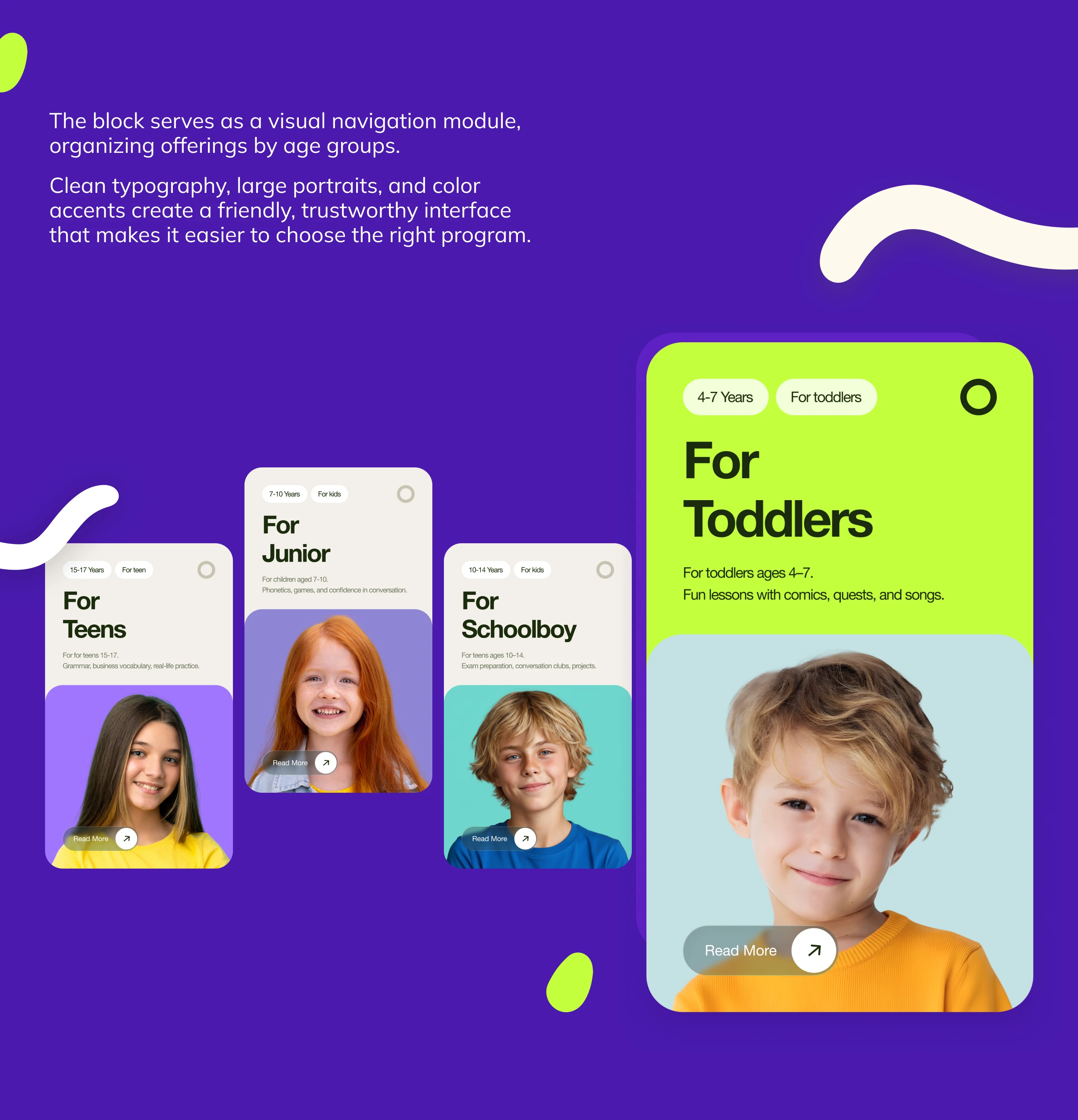 Kids’ Language School. Web design. — Изображение №6 — Интерфейсы на Dprofile