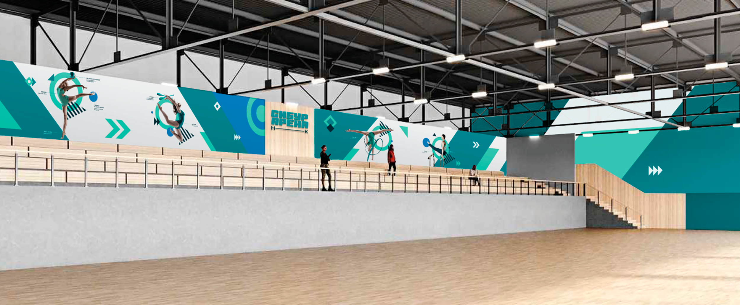 Брендирование и навигация СИБУР АРЕНА-НК — Изображение №3 — Брендинг, Графика на Dprofile